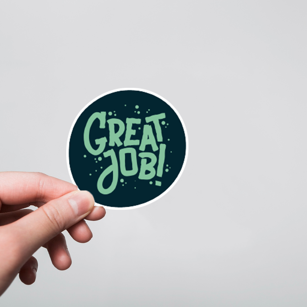 Fomo Store Stickers Casual Great Job