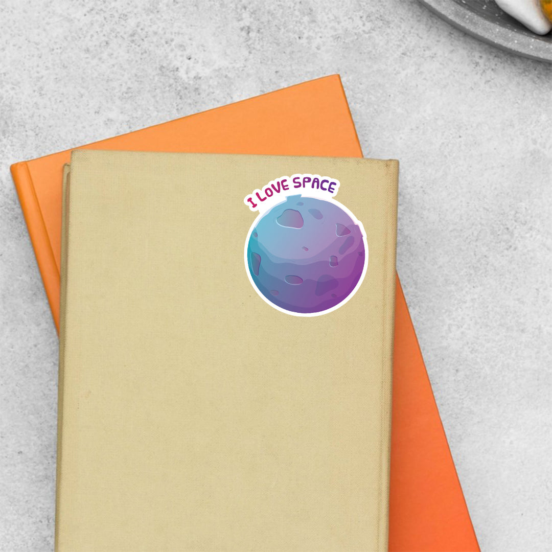 I Love Space Casual Stickers