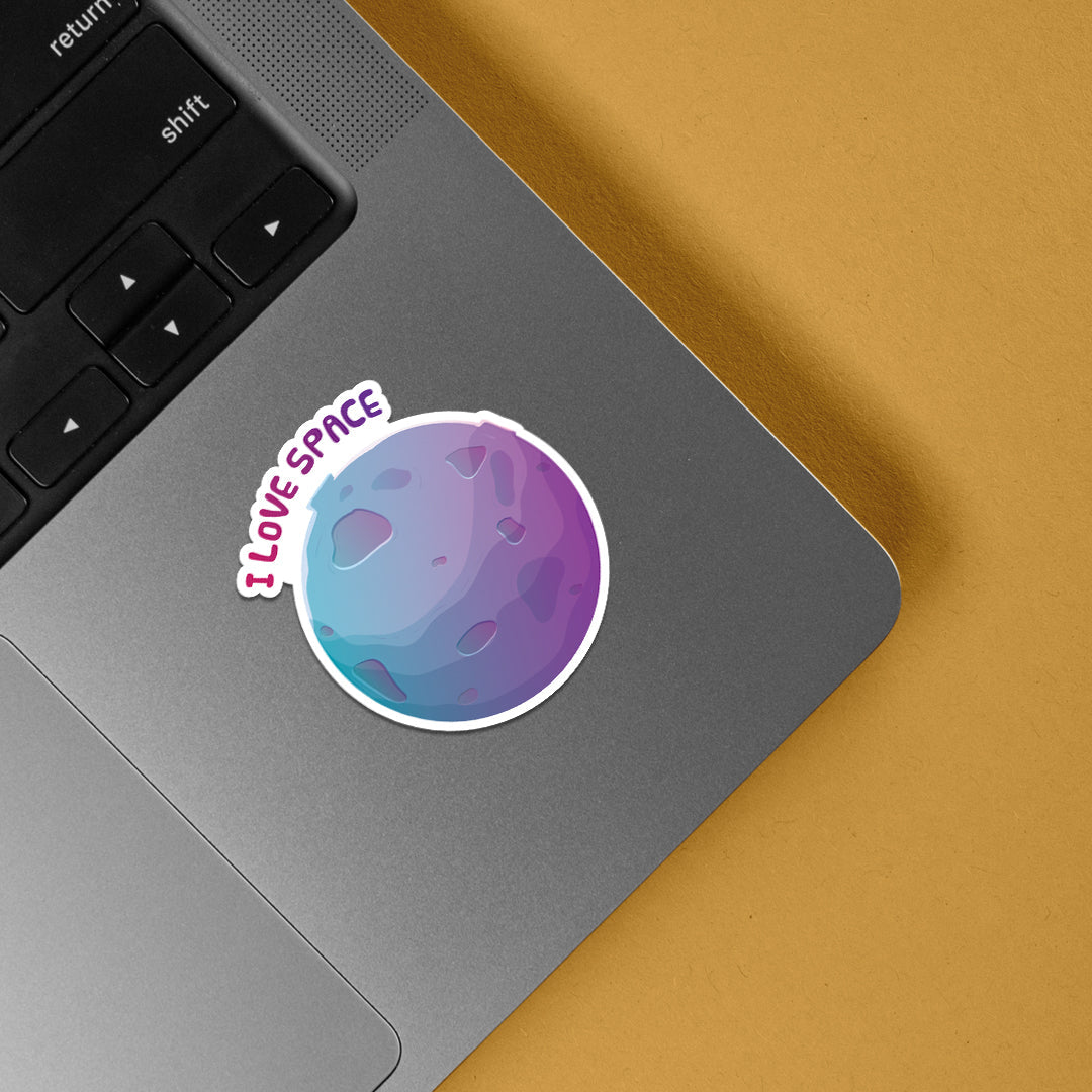I Love Space Casual Stickers