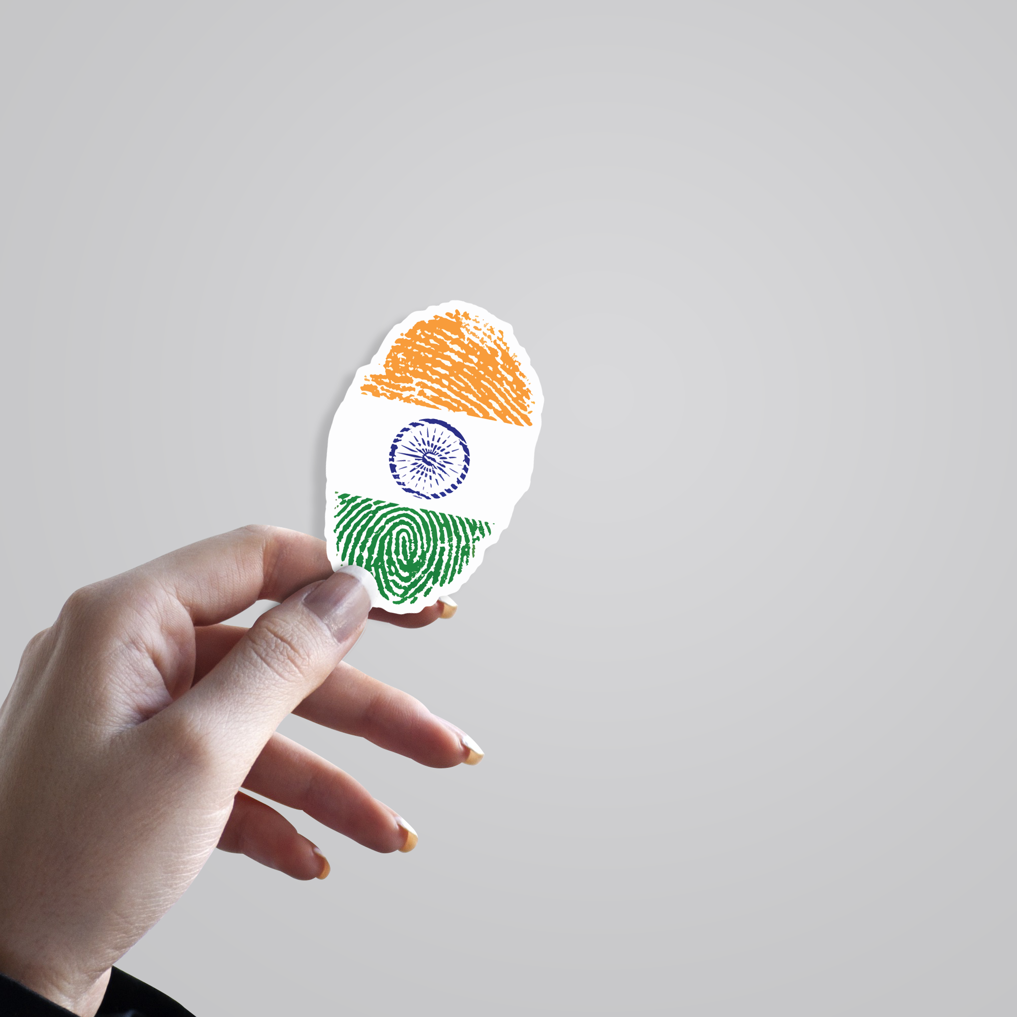 Indian Flag Thumb Casual Stickers