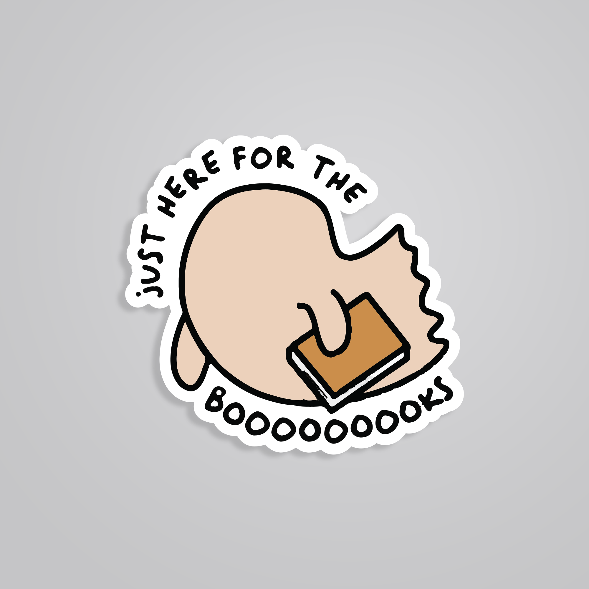 Fomo Store Stickers Casual Just Here For The Books