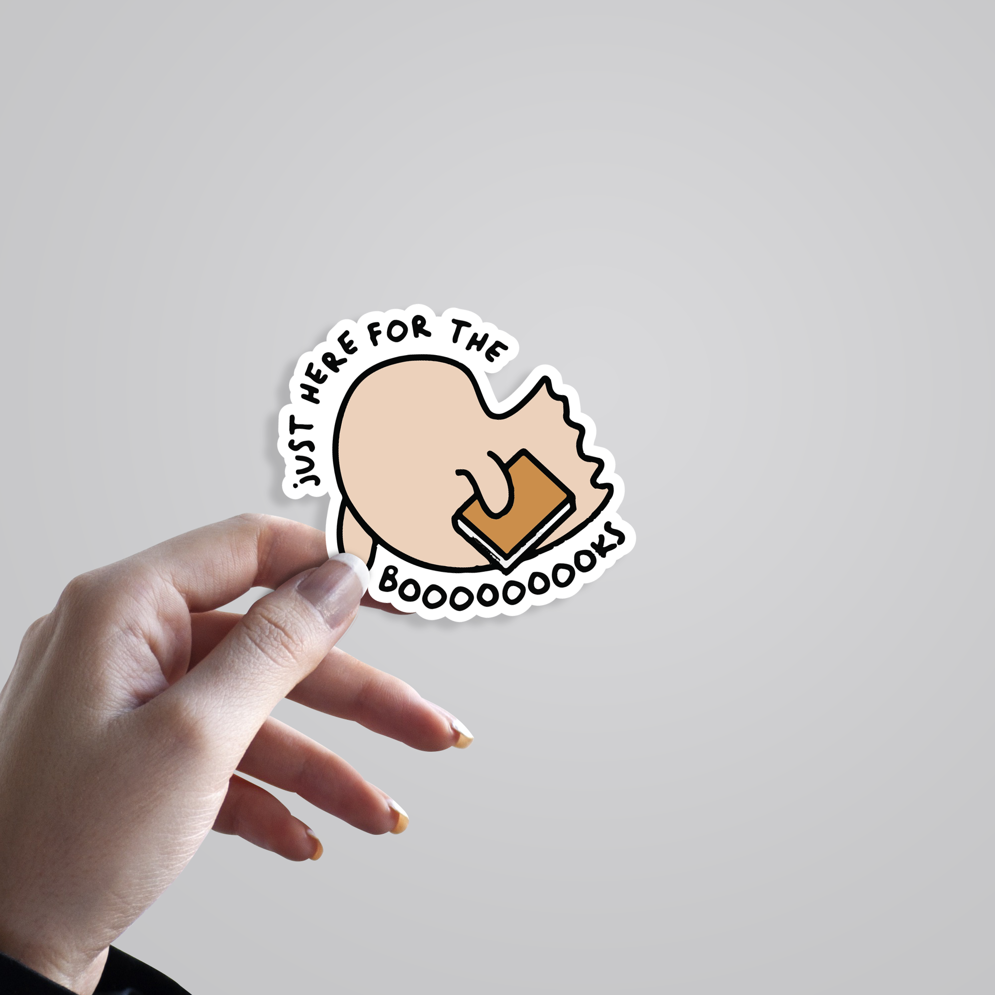 Just Here For The Books Casual Stickers