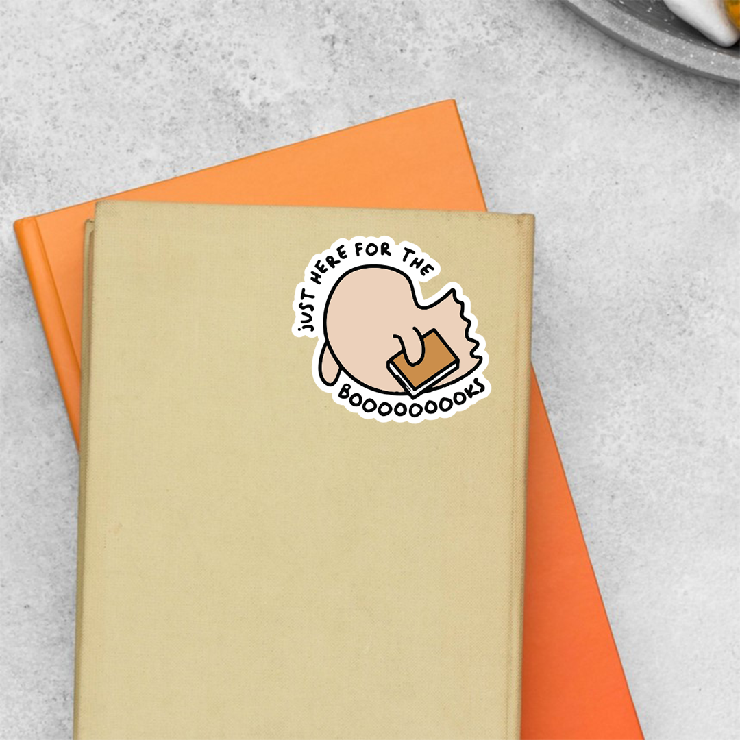 Just Here For The Books Casual Stickers