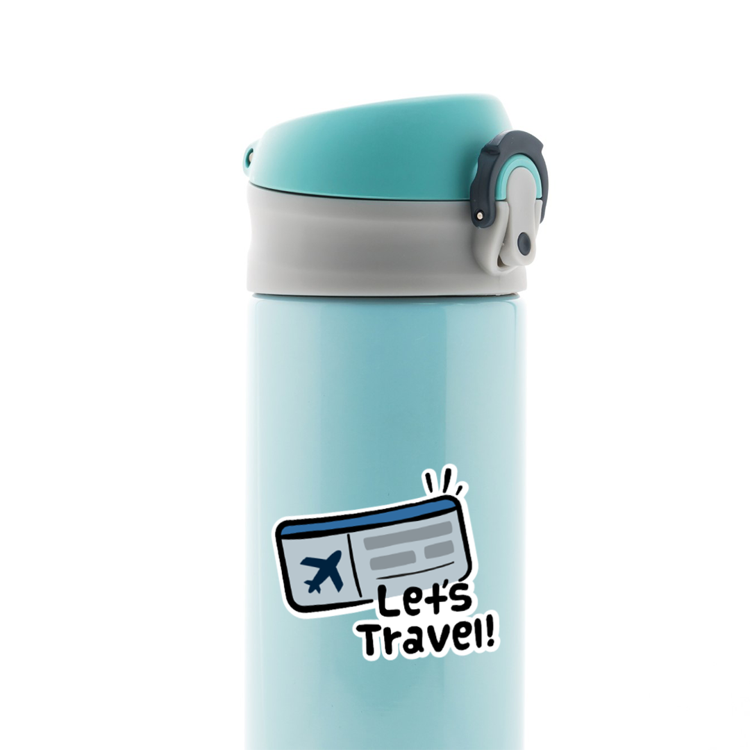 Lets Travel Travels Stickers