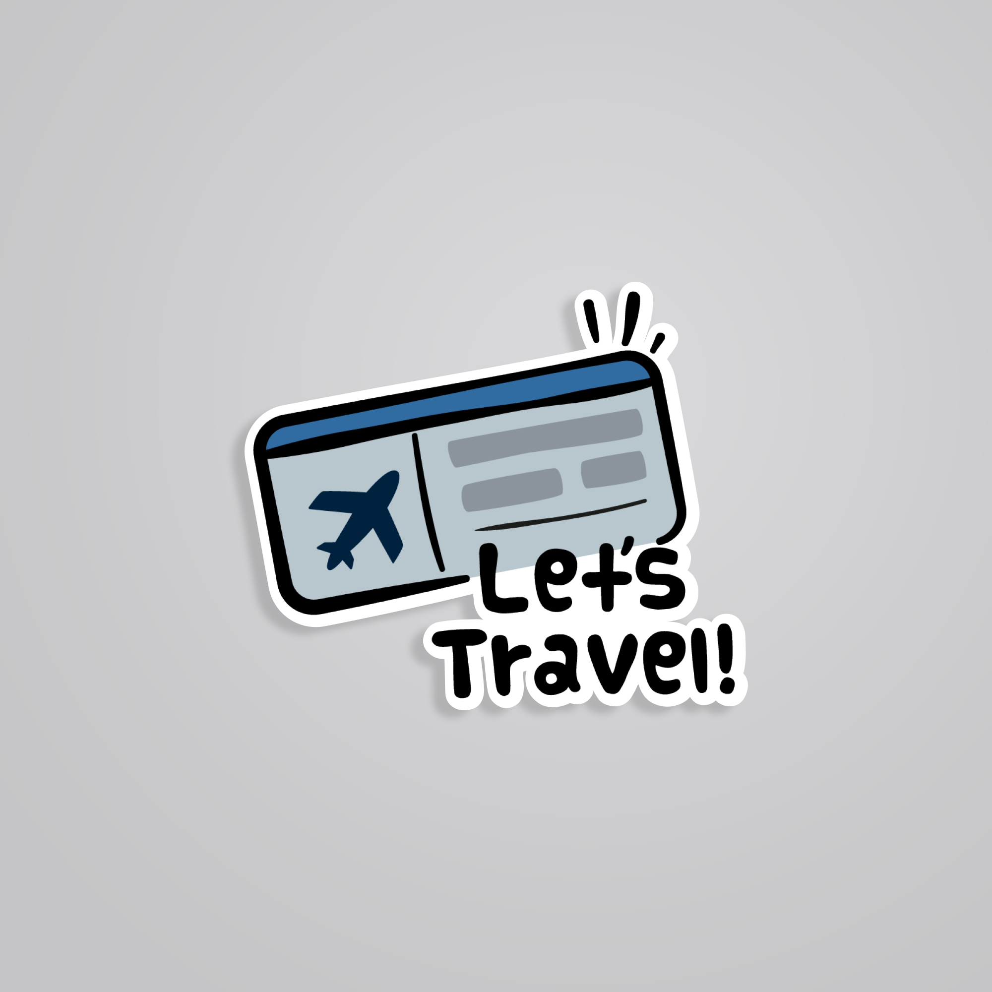 Fomo Store Stickers Travels Lets Travel