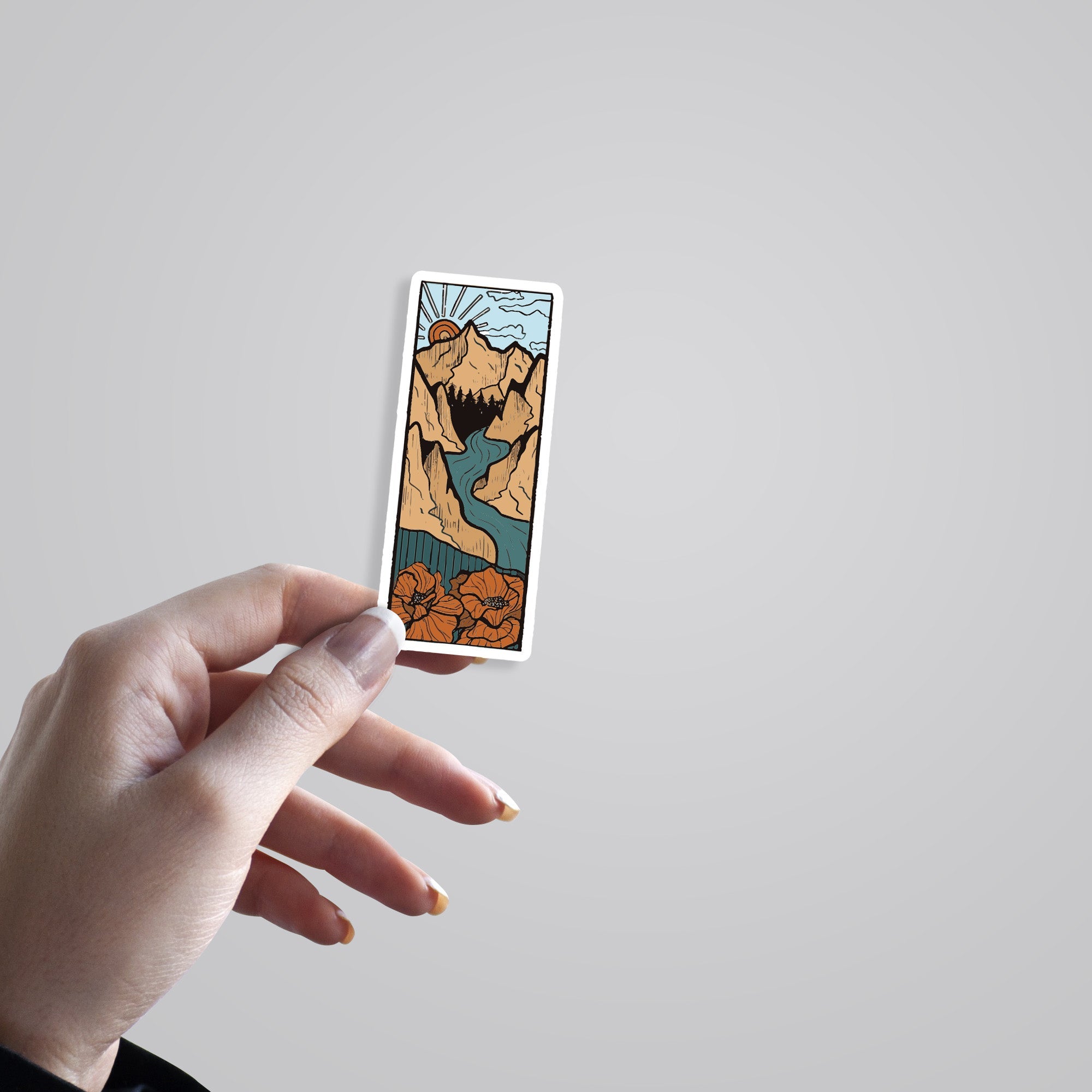 Mountain Terrain Casual Stickers