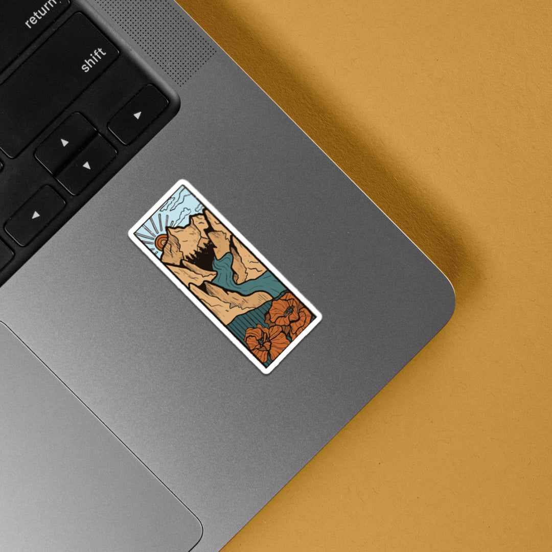 Mountain Terrain Casual Stickers