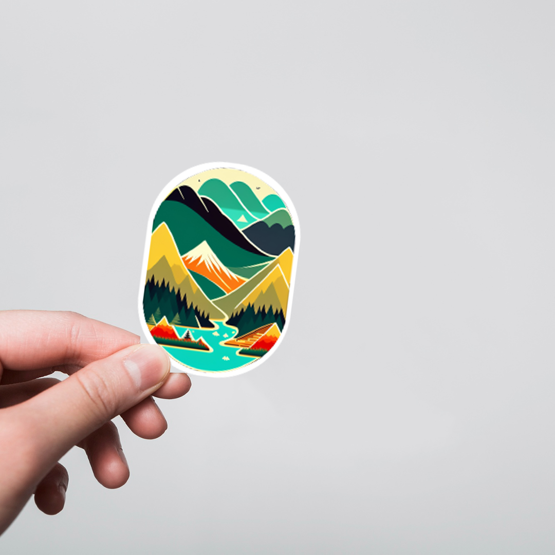 Fomo Store Stickers Casual Mountains