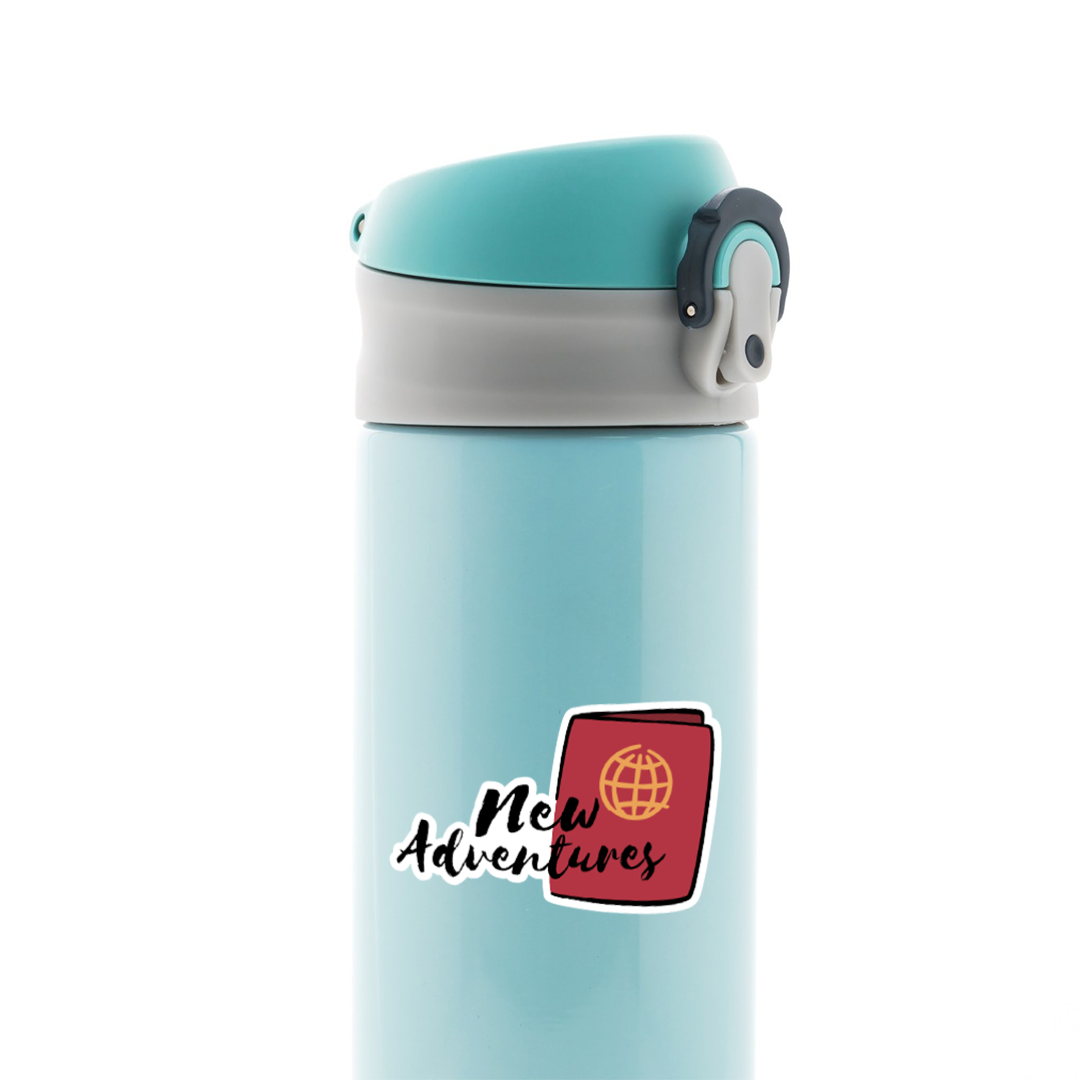 New Adventures Travels Stickers