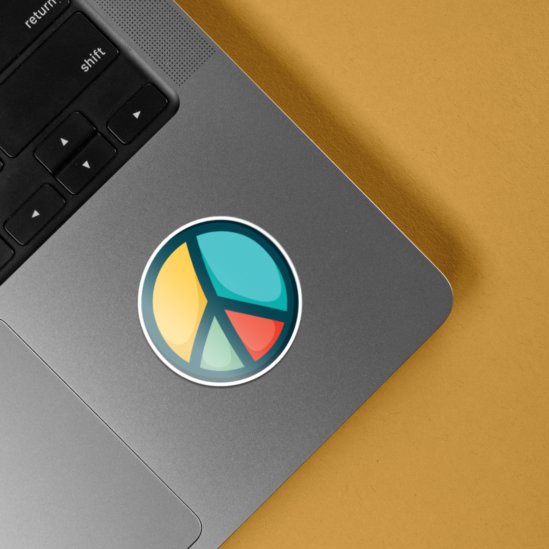 Peace Sign Casual Stickers