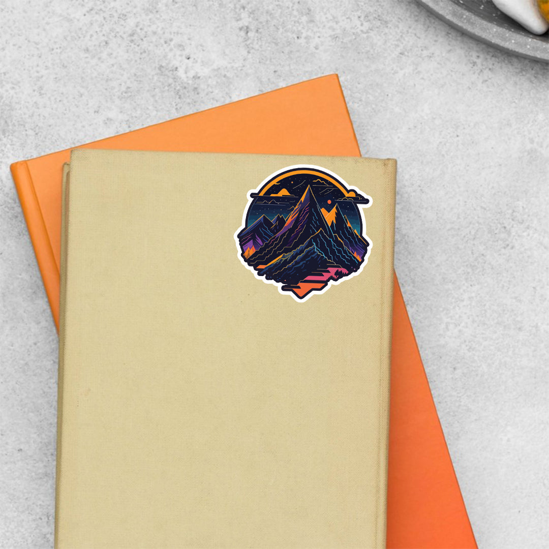 Radiant Moutainscape Casual Stickers