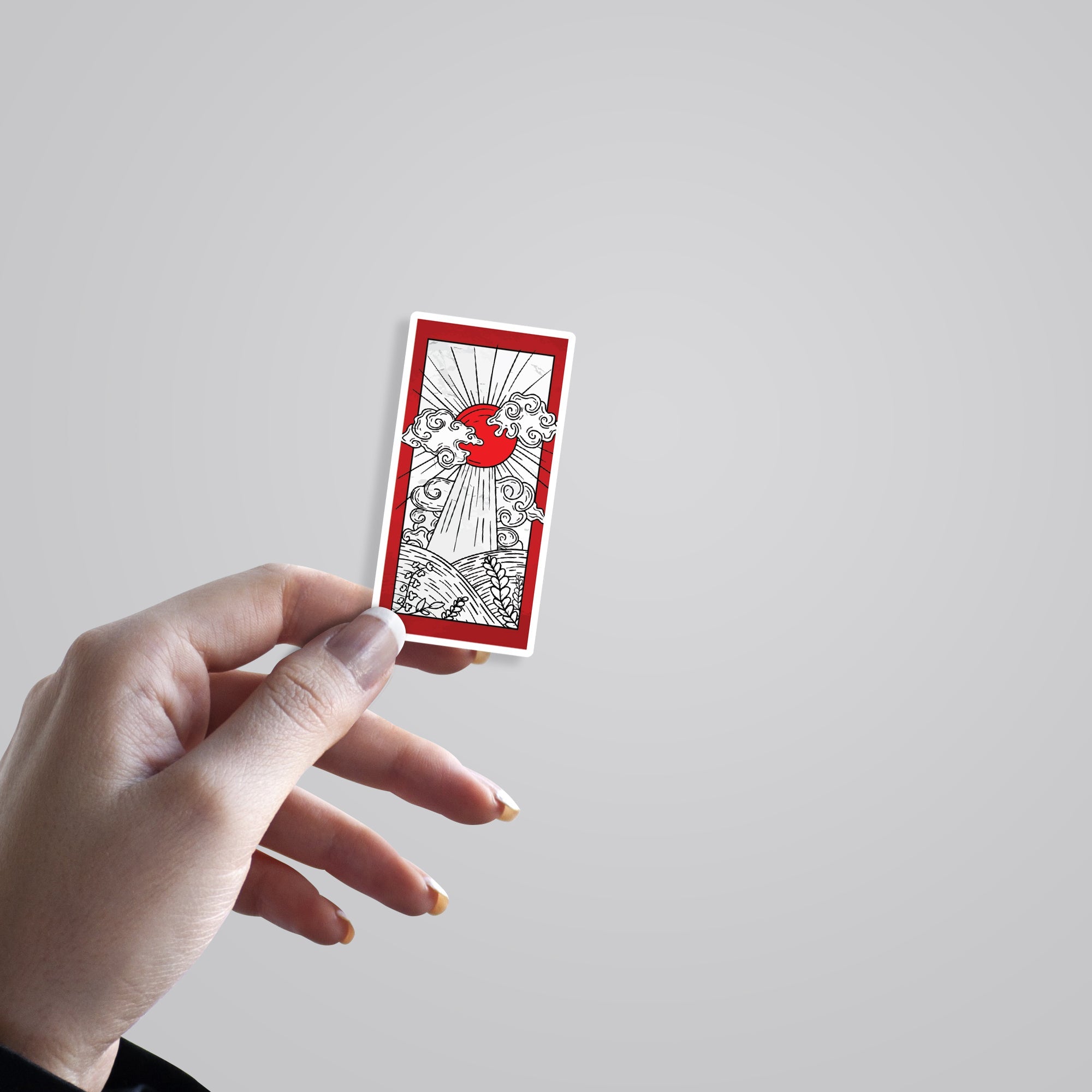 Red Moon Art Casual Stickers