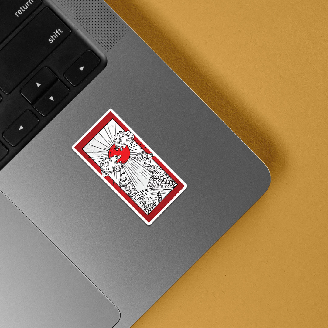 Red Moon Art Casual Stickers