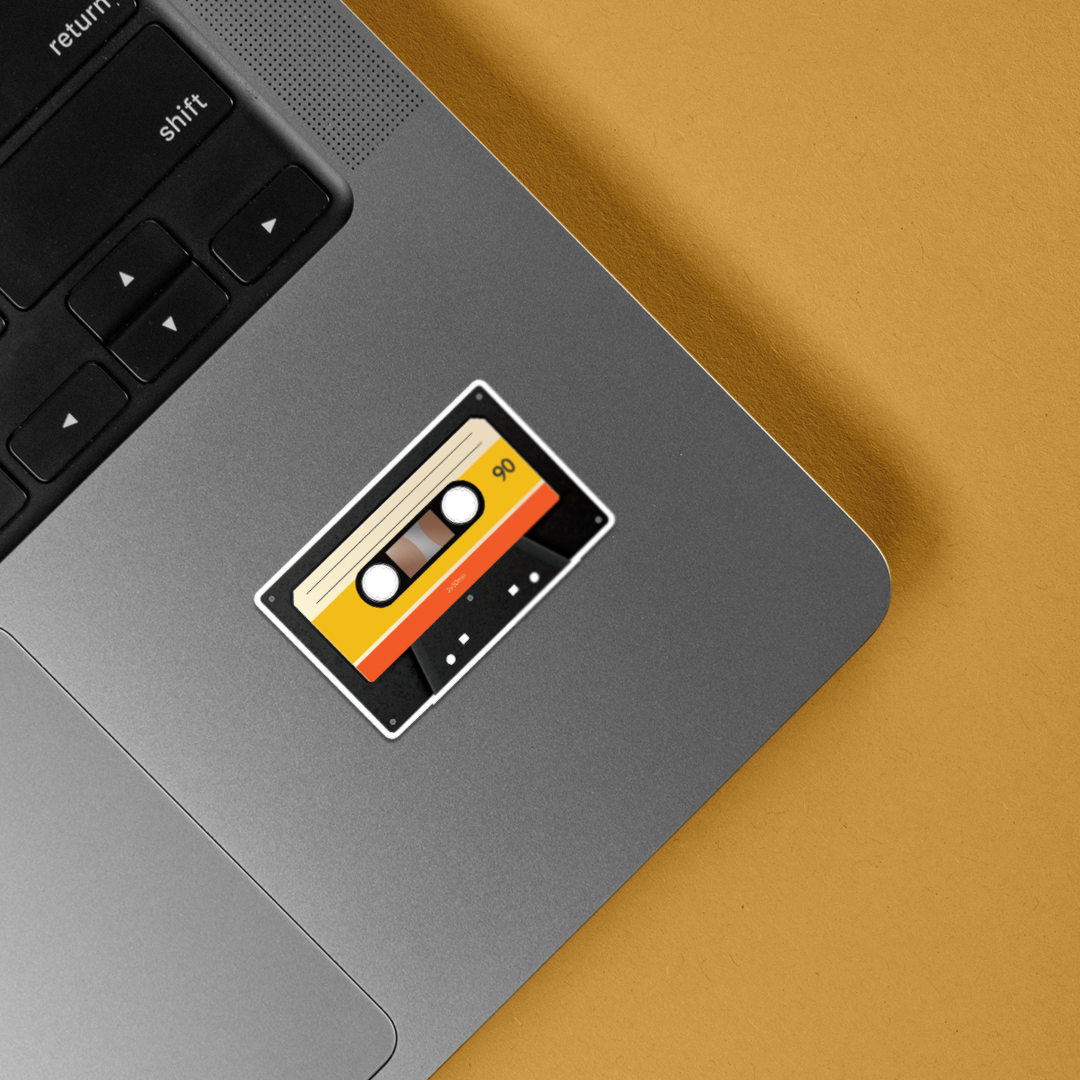 Retro Cassette Casual Stickers