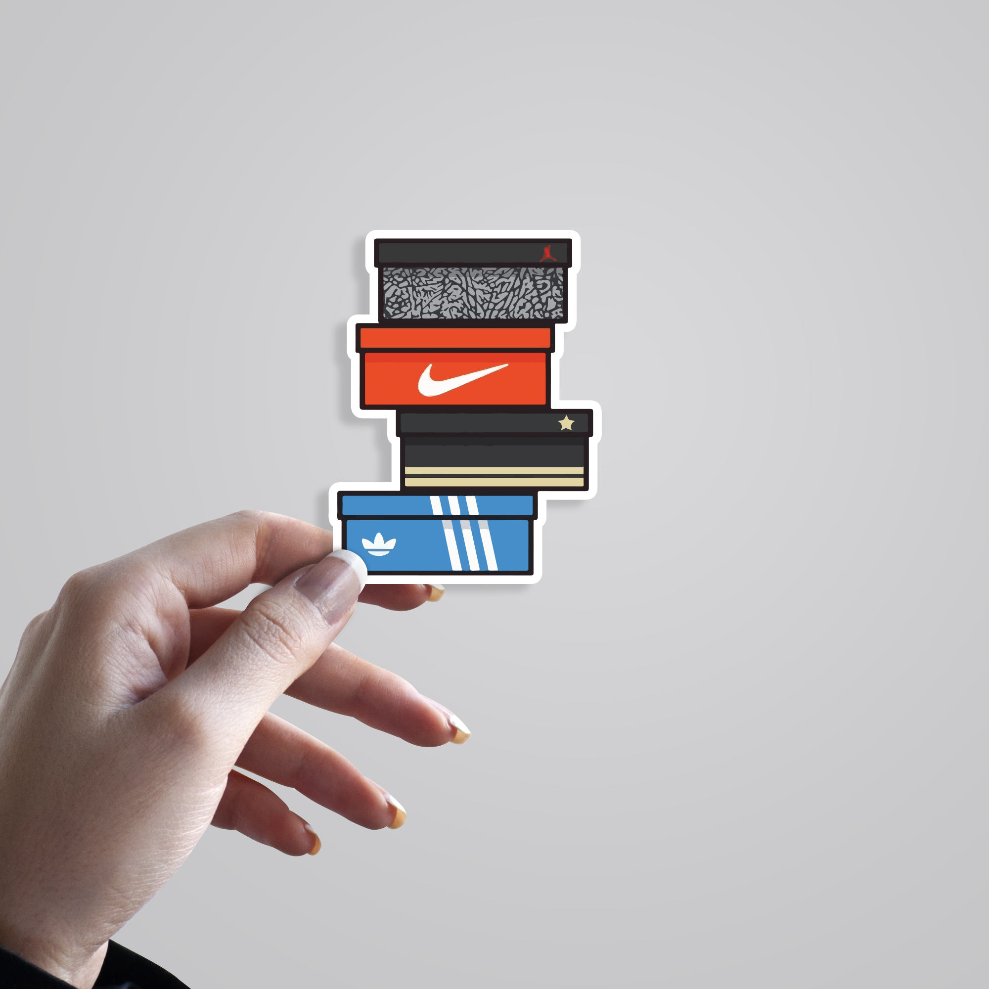 Fomo Store Stickers Casual Sneaker Boxes
