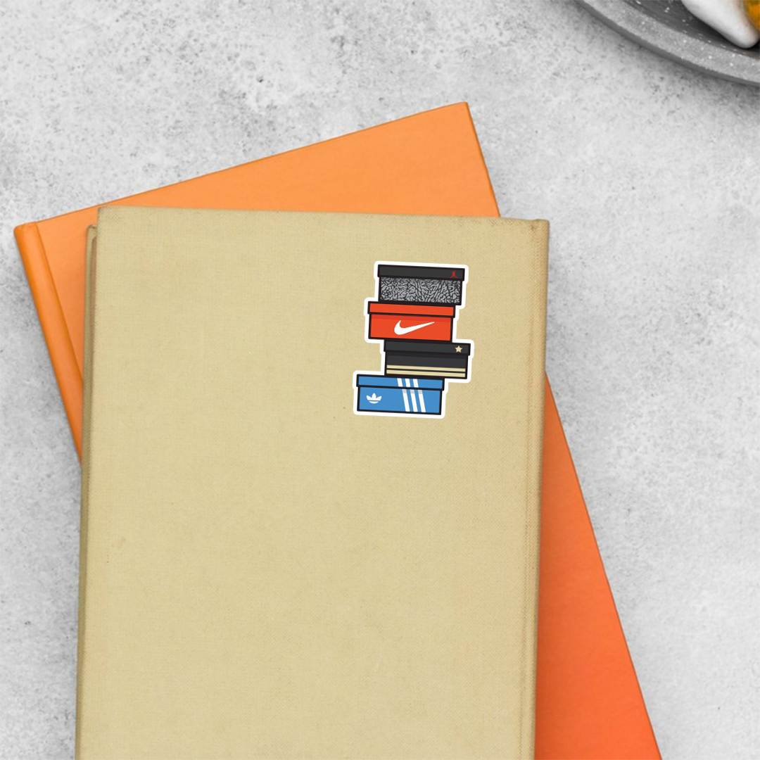 Sneaker Boxes Casual Stickers