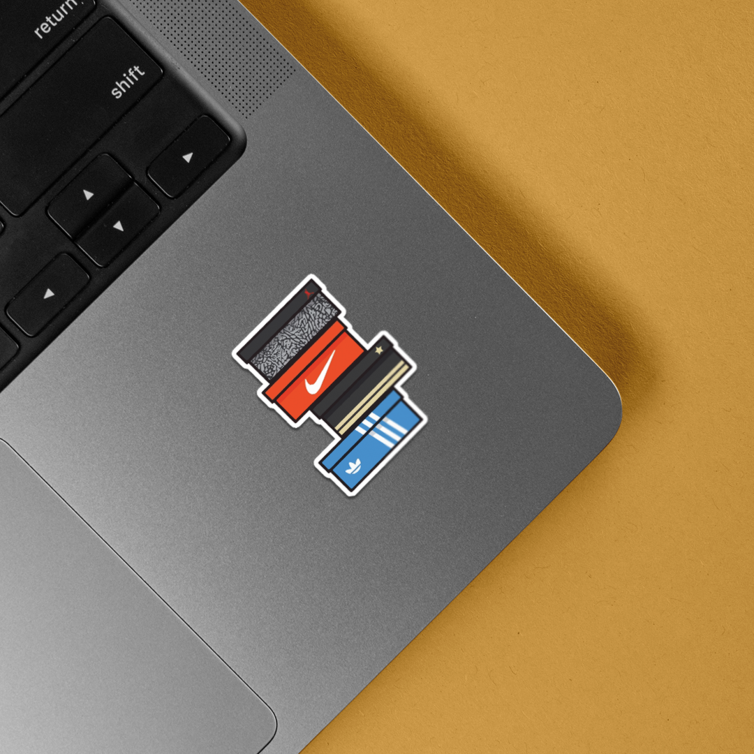 Sneaker Boxes Casual Stickers