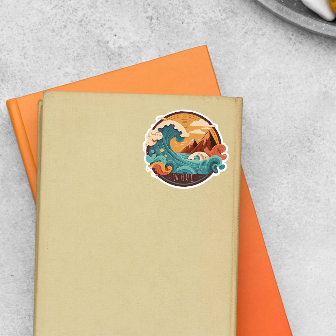 Wave Casual Stickers