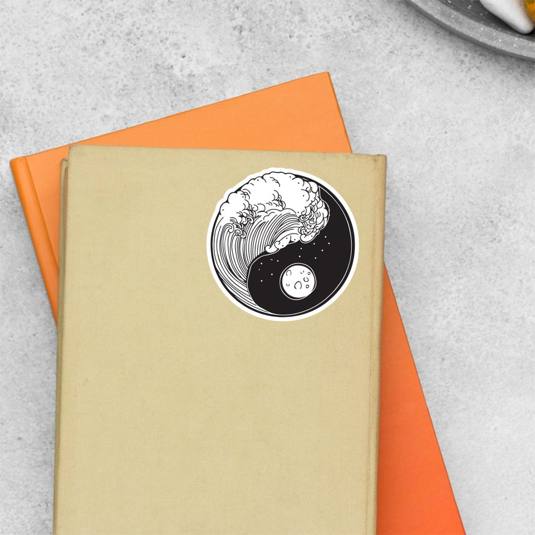 Yin Yang Tides Casual Stickers