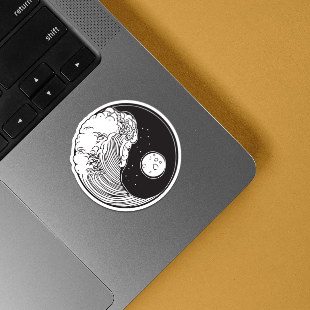 Yin Yang Tides Casual Stickers