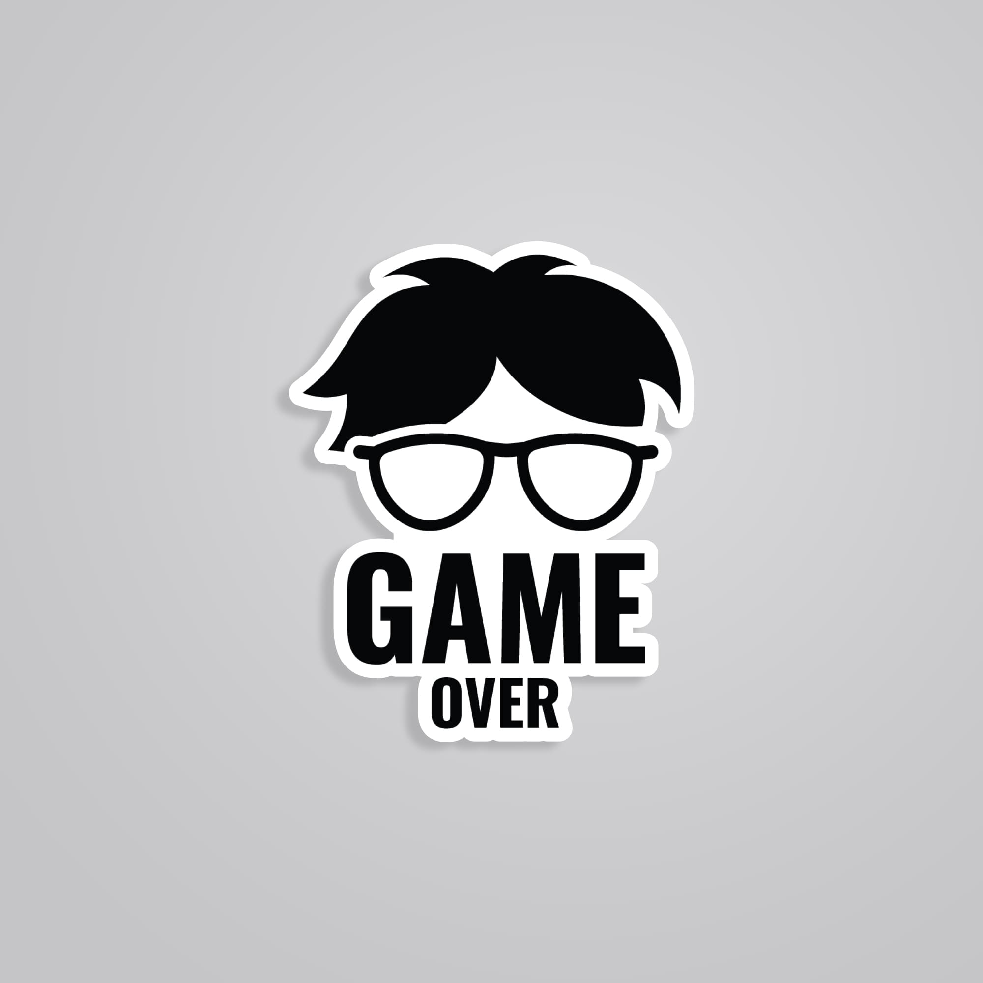Fomo Store Stickers Gaming Game Over Glasses Man