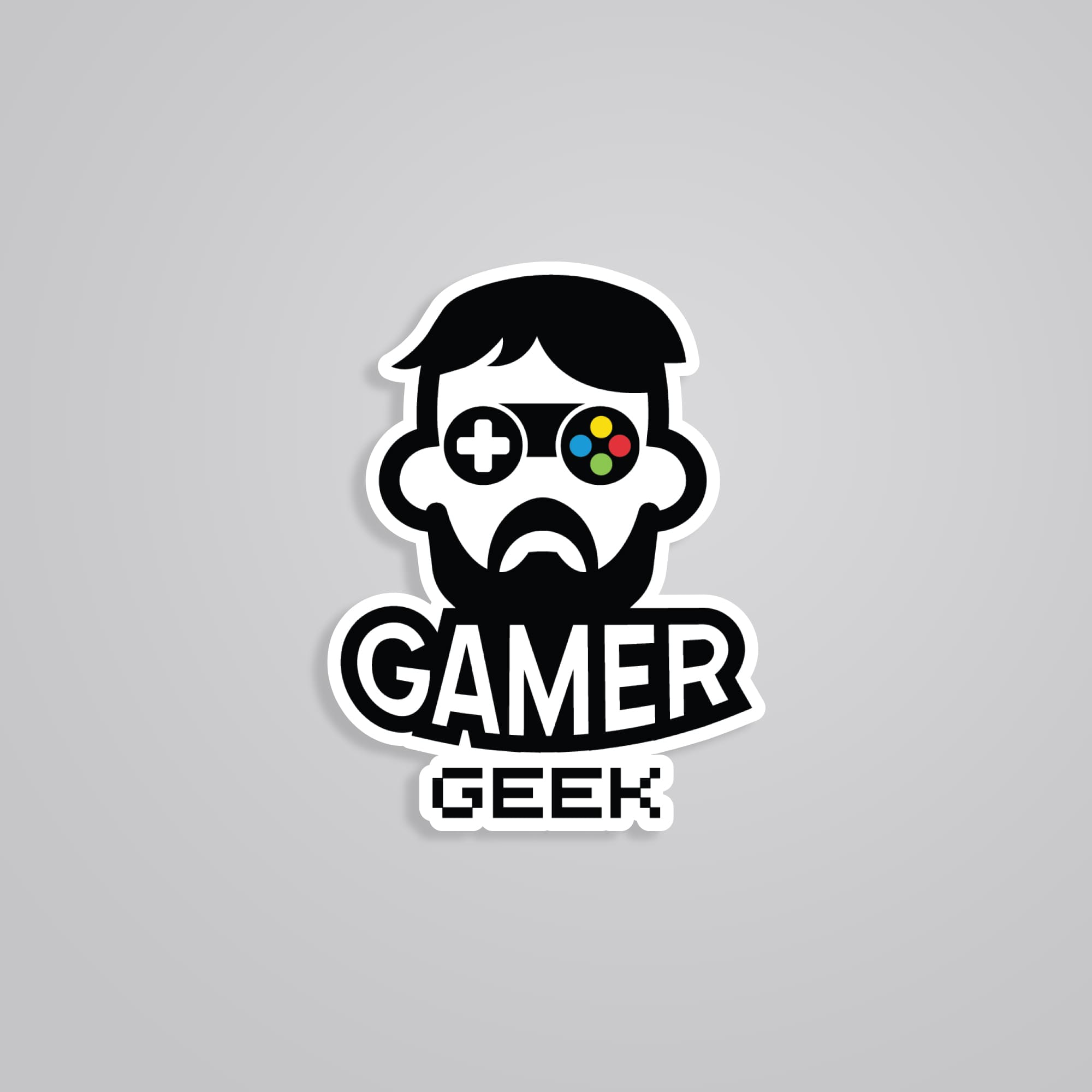 Fomo Store Stickers Gaming Gamer Geek Man