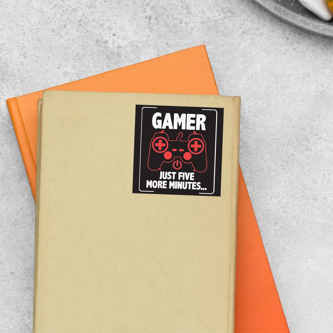 Gamer Just Five Minutes More Gaming Stickers