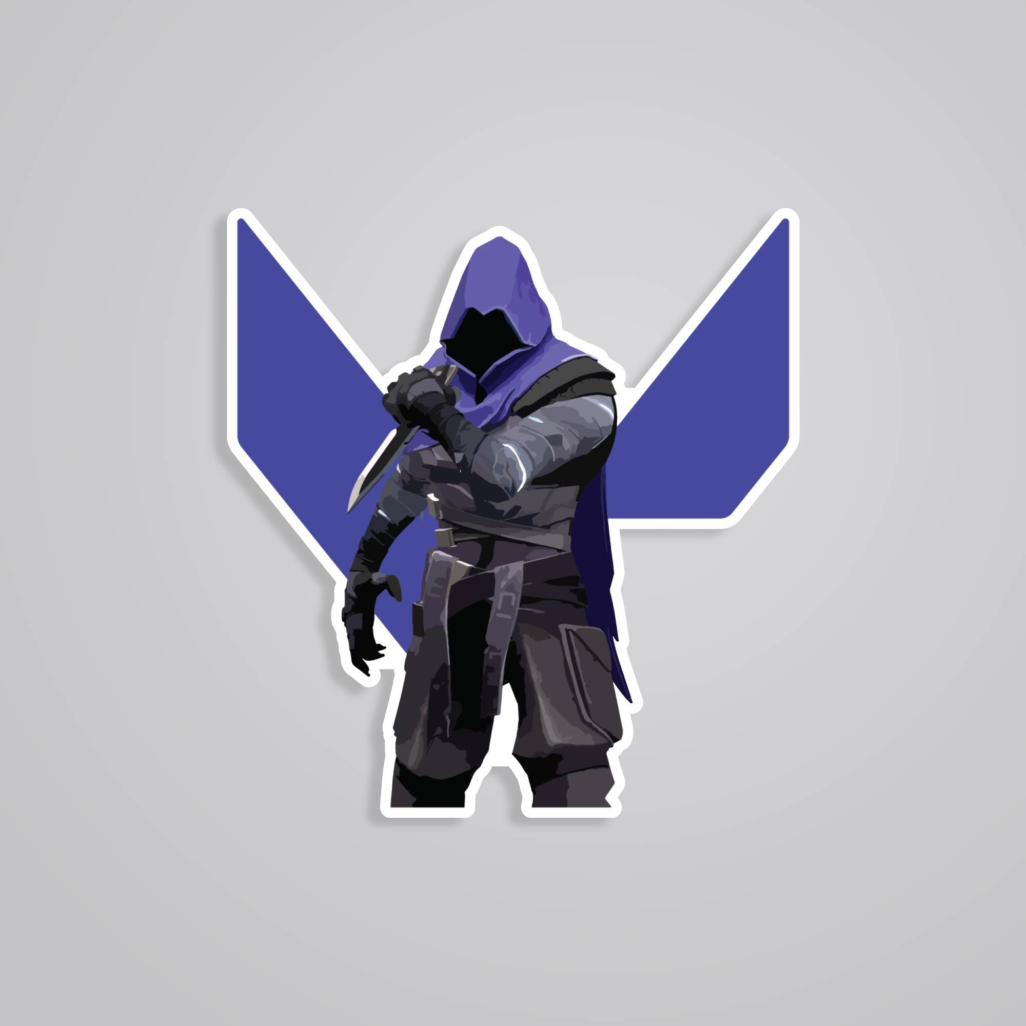 Fomo Store Stickers Gaming Omen Valorant in Purple