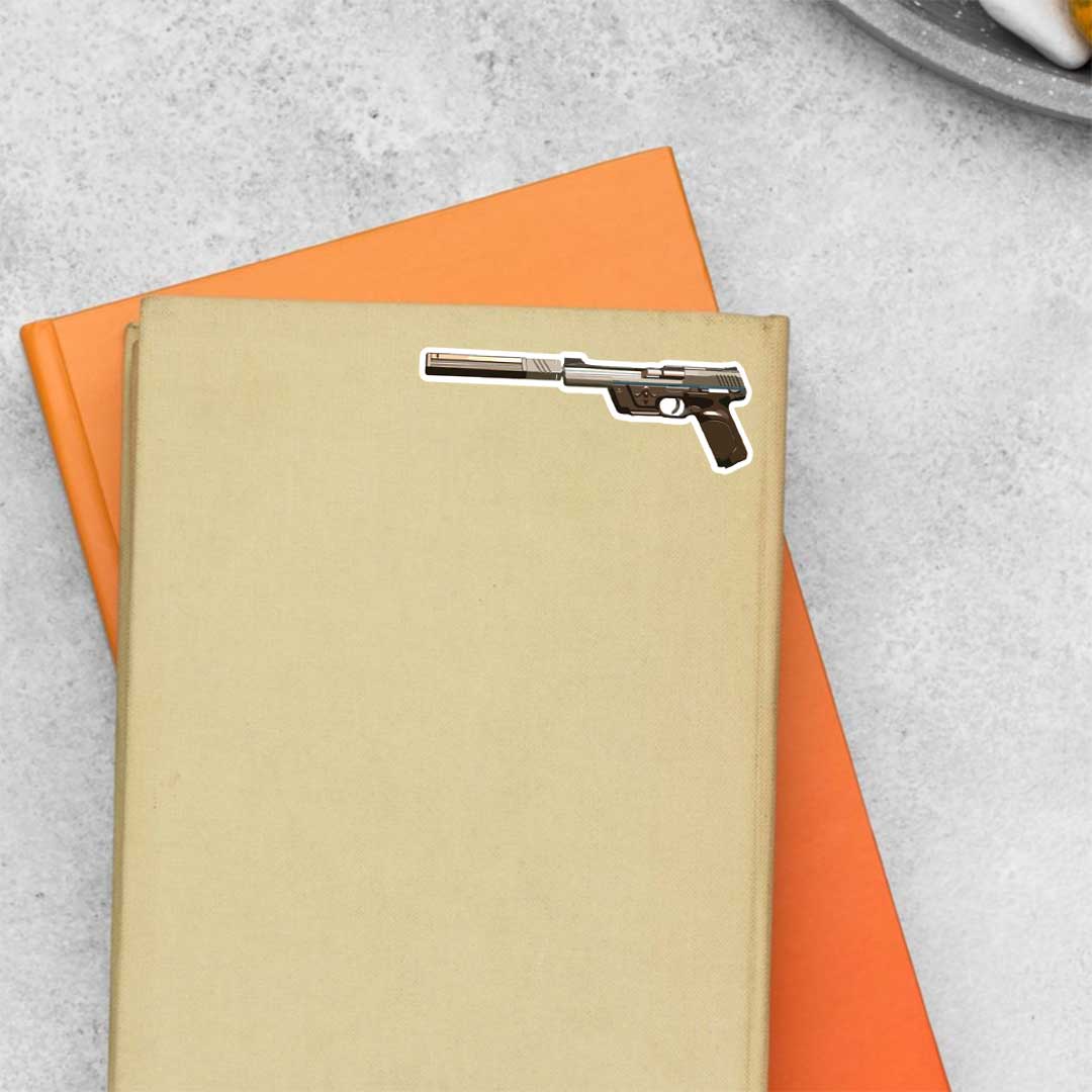 Valorant Cypher Hush Ghost Gun Gaming Stickers