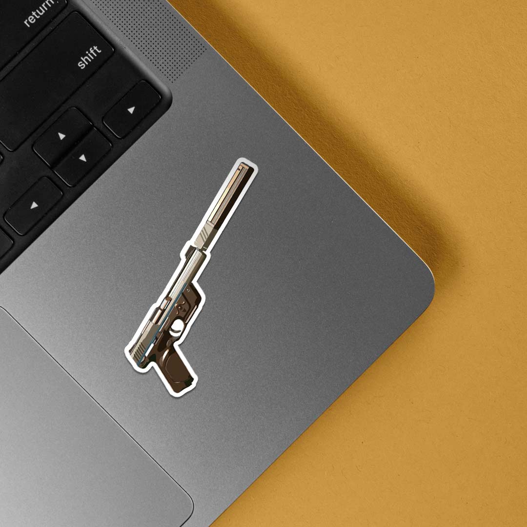 Valorant Cypher Hush Ghost Gun Gaming Stickers