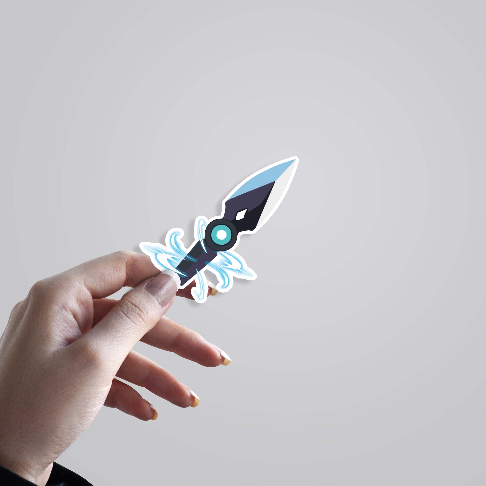 Valorant Jett Agent Knife Gaming Stickers