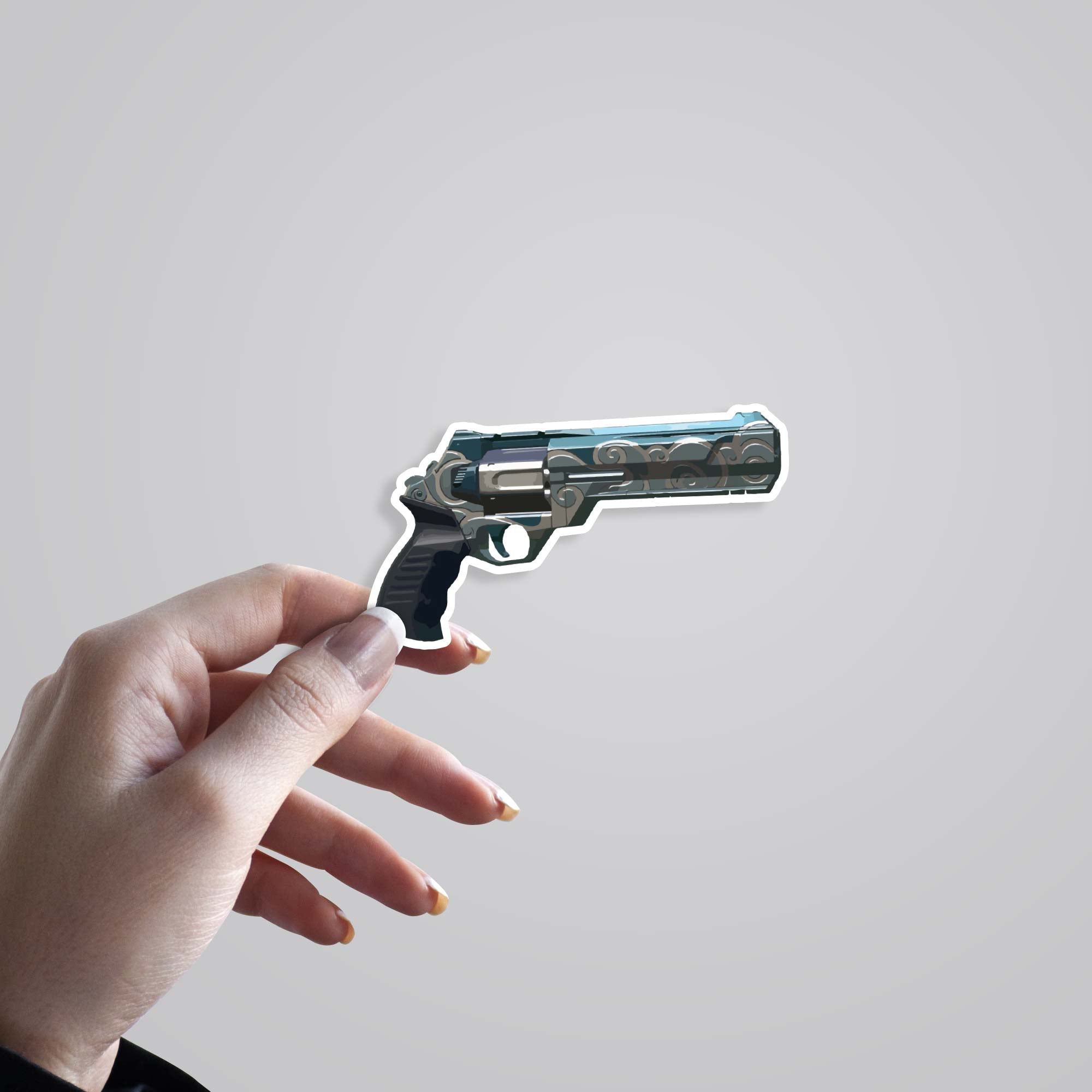 Valorant Jett Agent Sheriff Skin Gaming Stickers