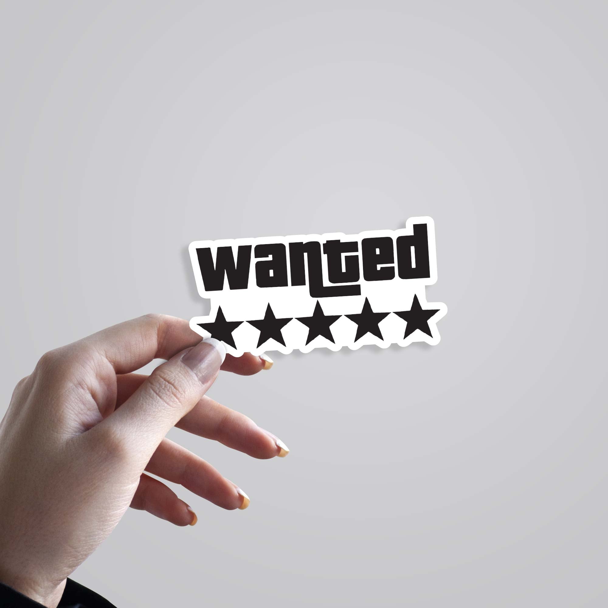 Wanted GTA Gaming Stickers