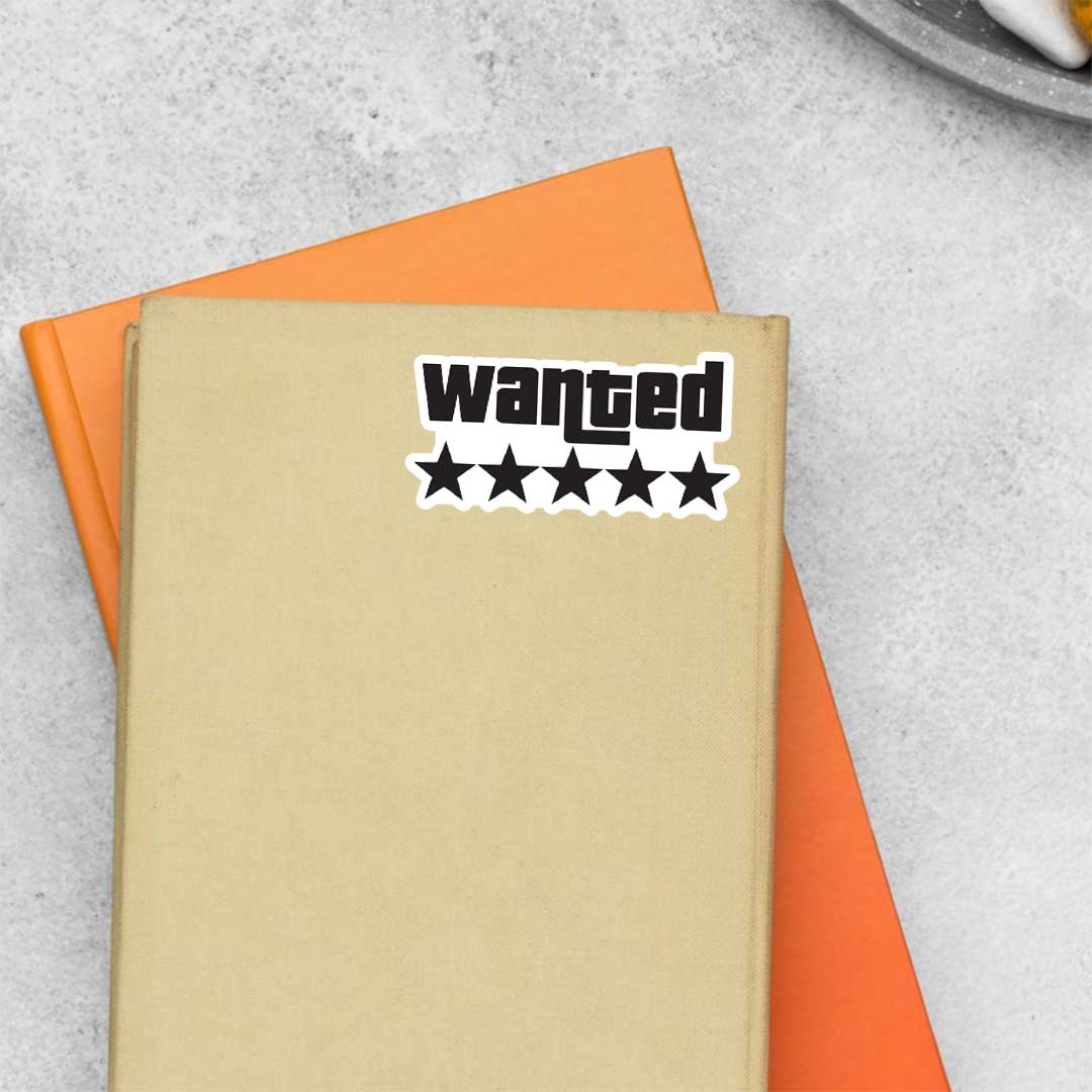 Wanted GTA Gaming Stickers