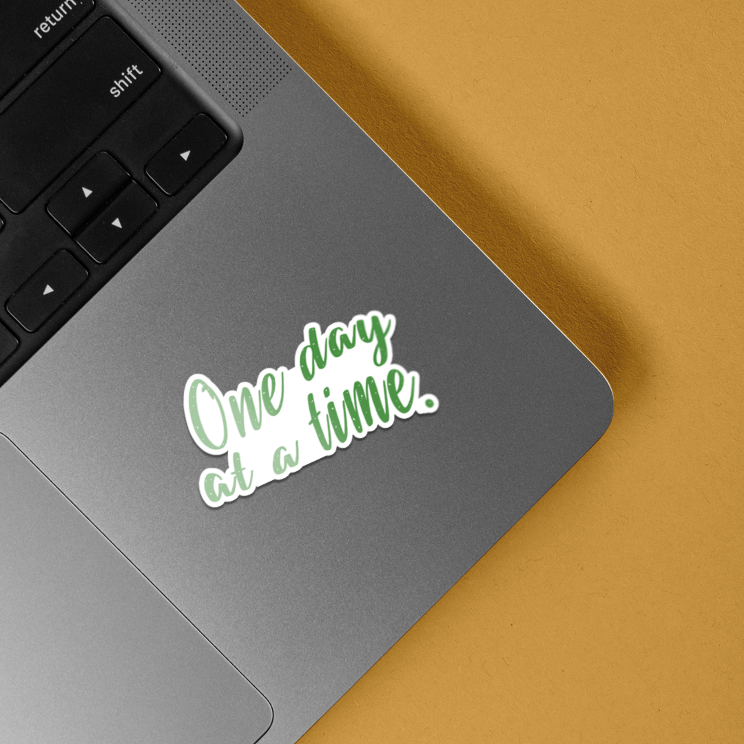 One Day at a Time Motivational Stickers