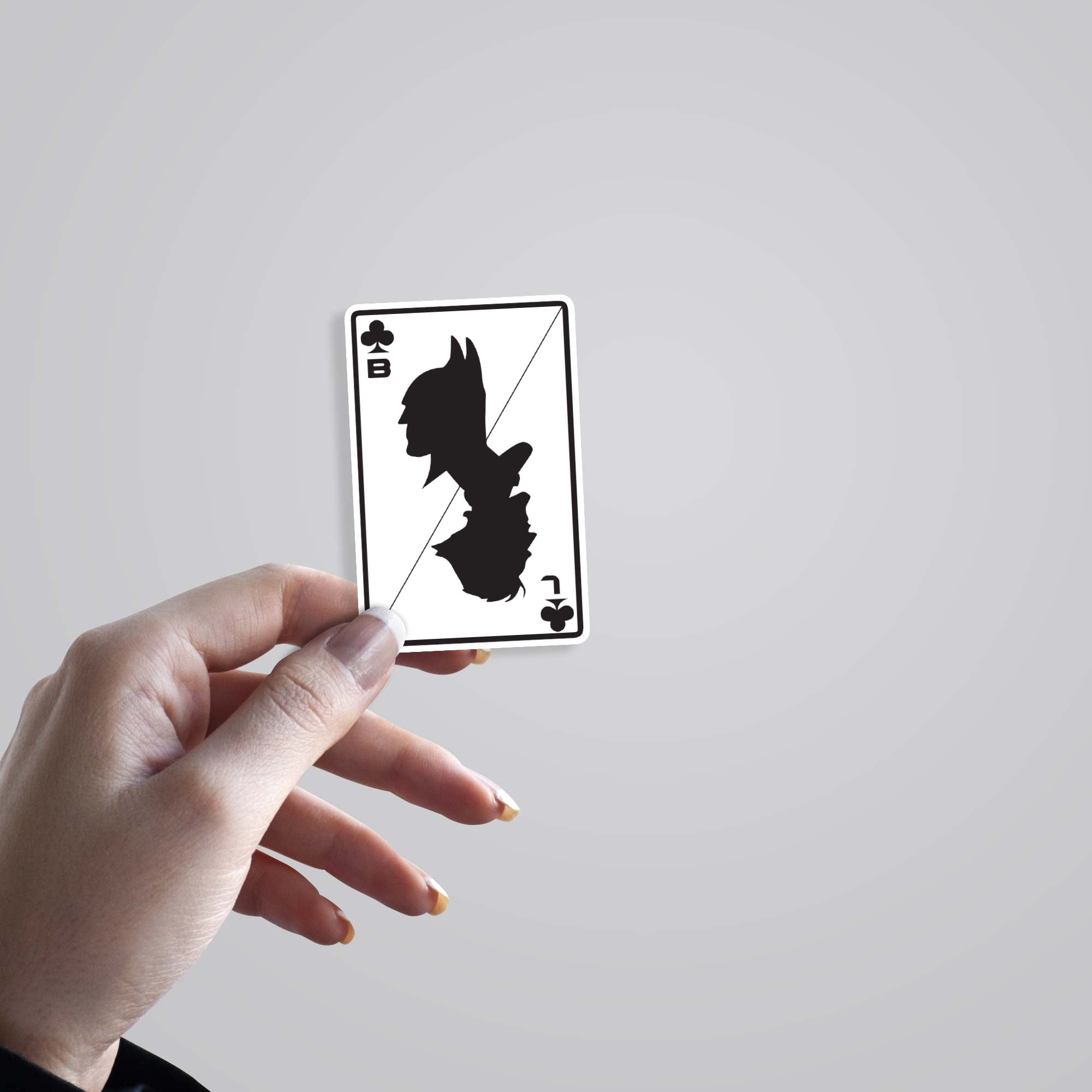 Batman and Joker Card Movies Stickers