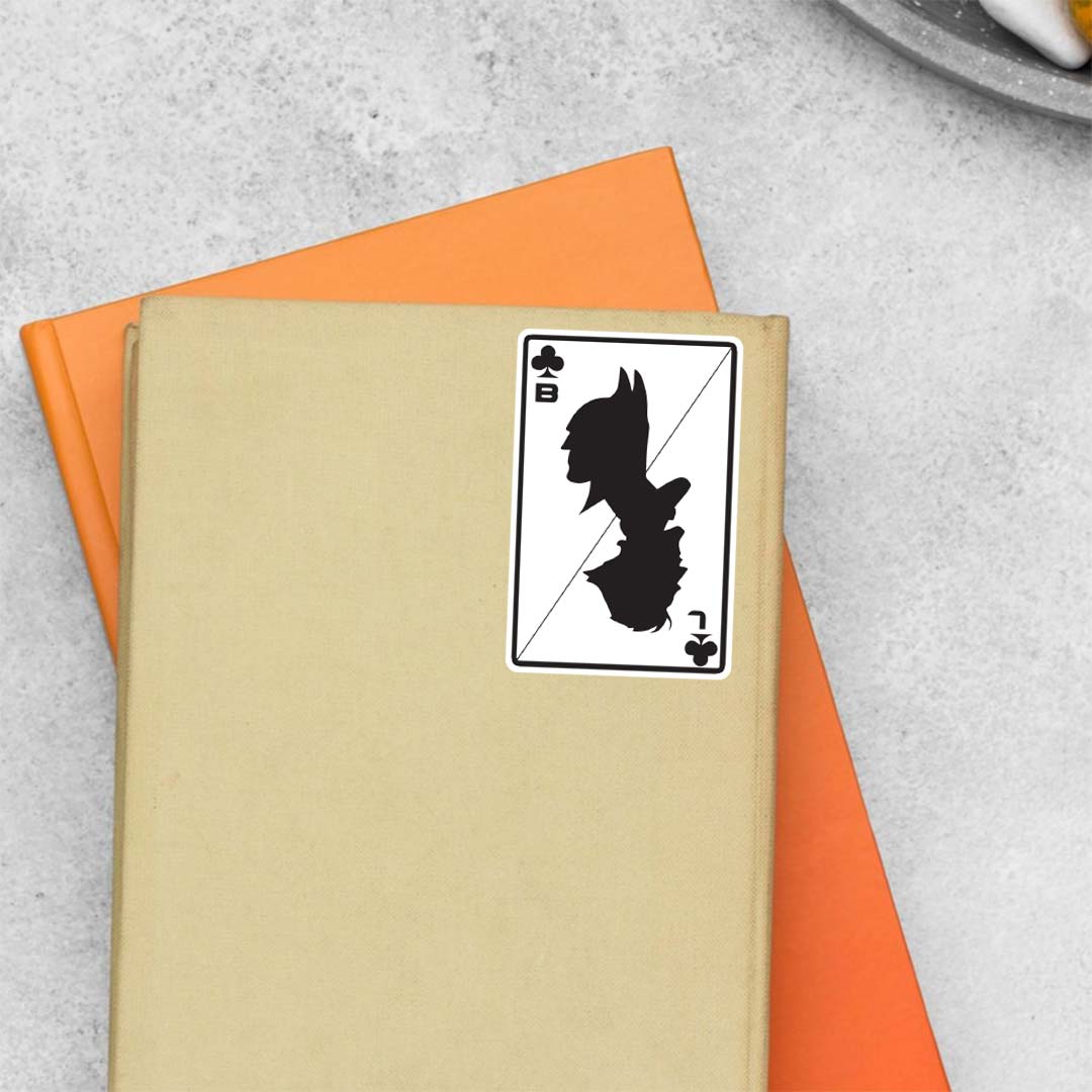 Batman and Joker Card Movies Stickers