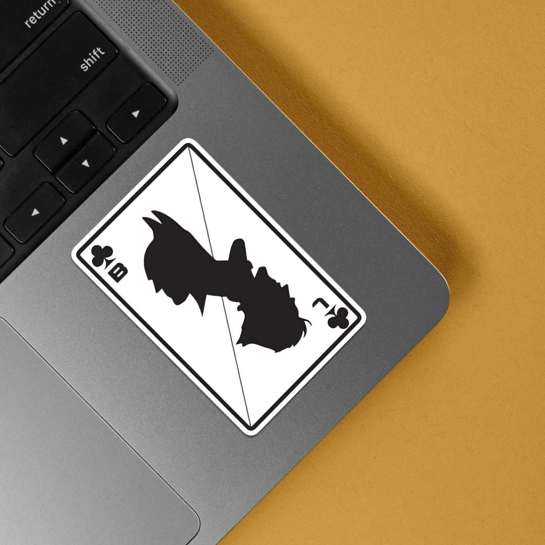Batman and Joker Card Movies Stickers