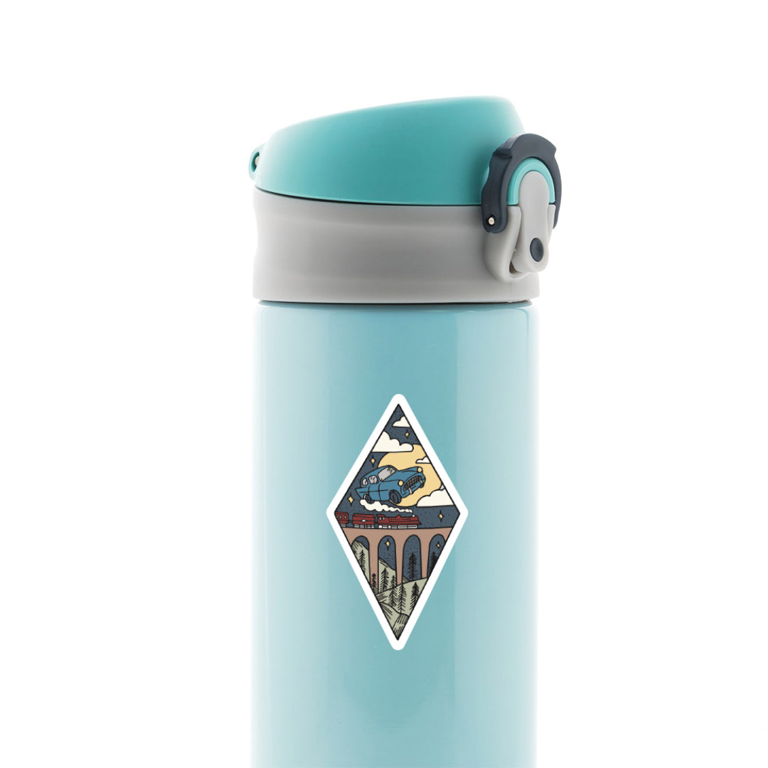 Hogwarts Train & Flying Ford Movies Stickers