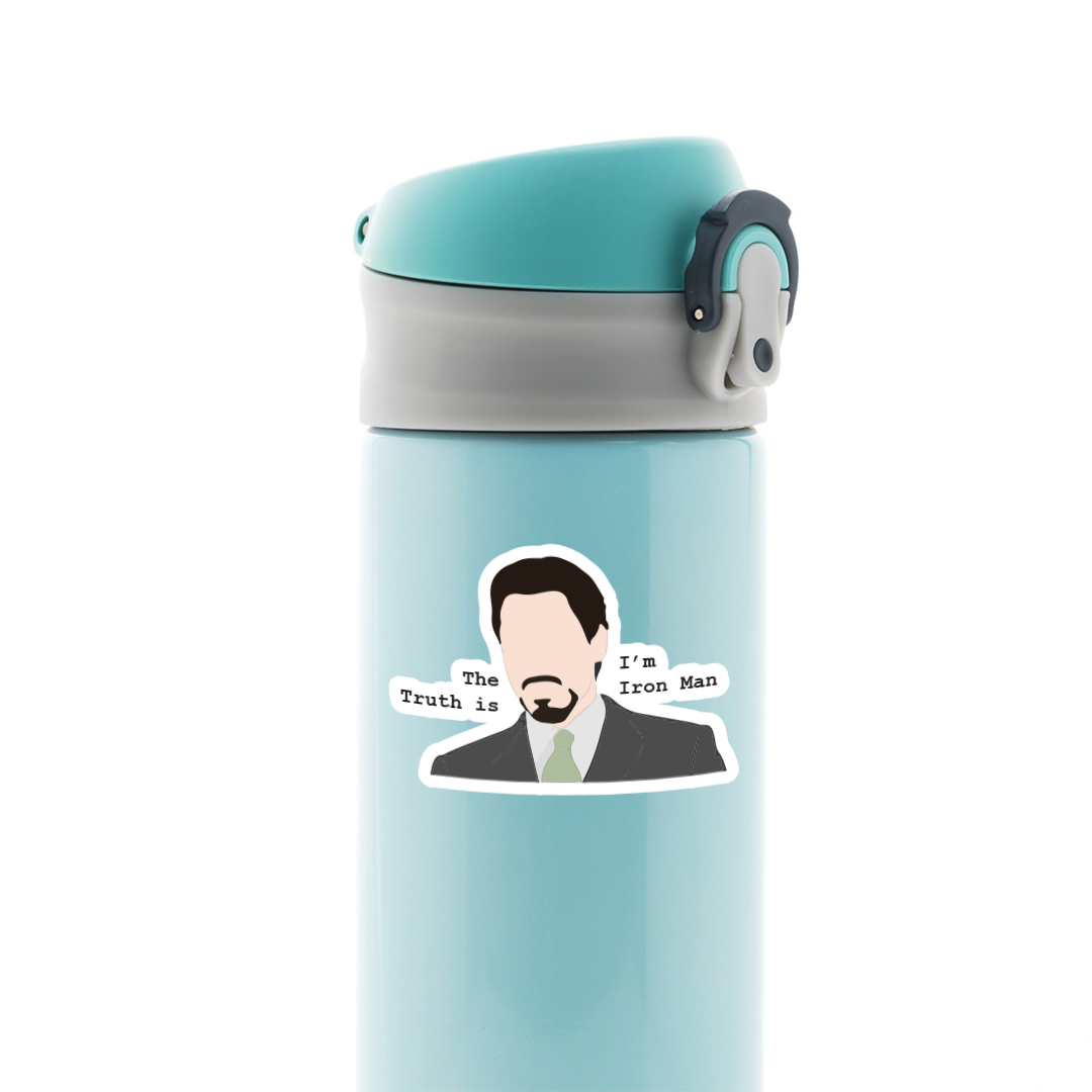 The Truth Is I'm Iron Man Movies Stickers