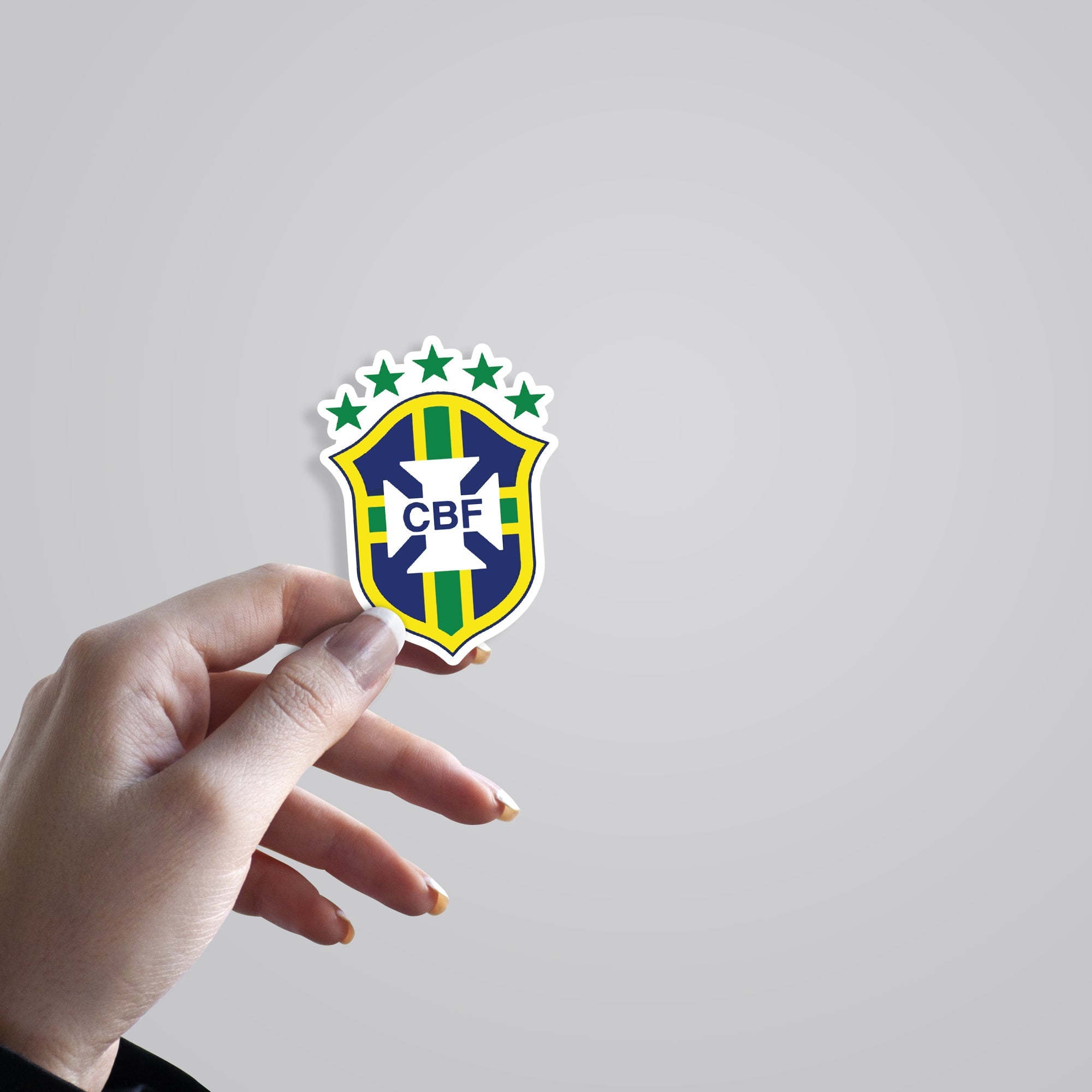 Brazil Football Team Emblem Sports Stickers
