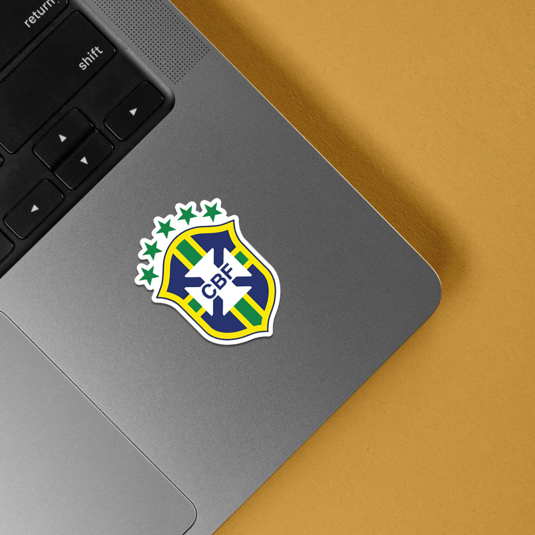 Brazil Football Team Emblem Sports Stickers