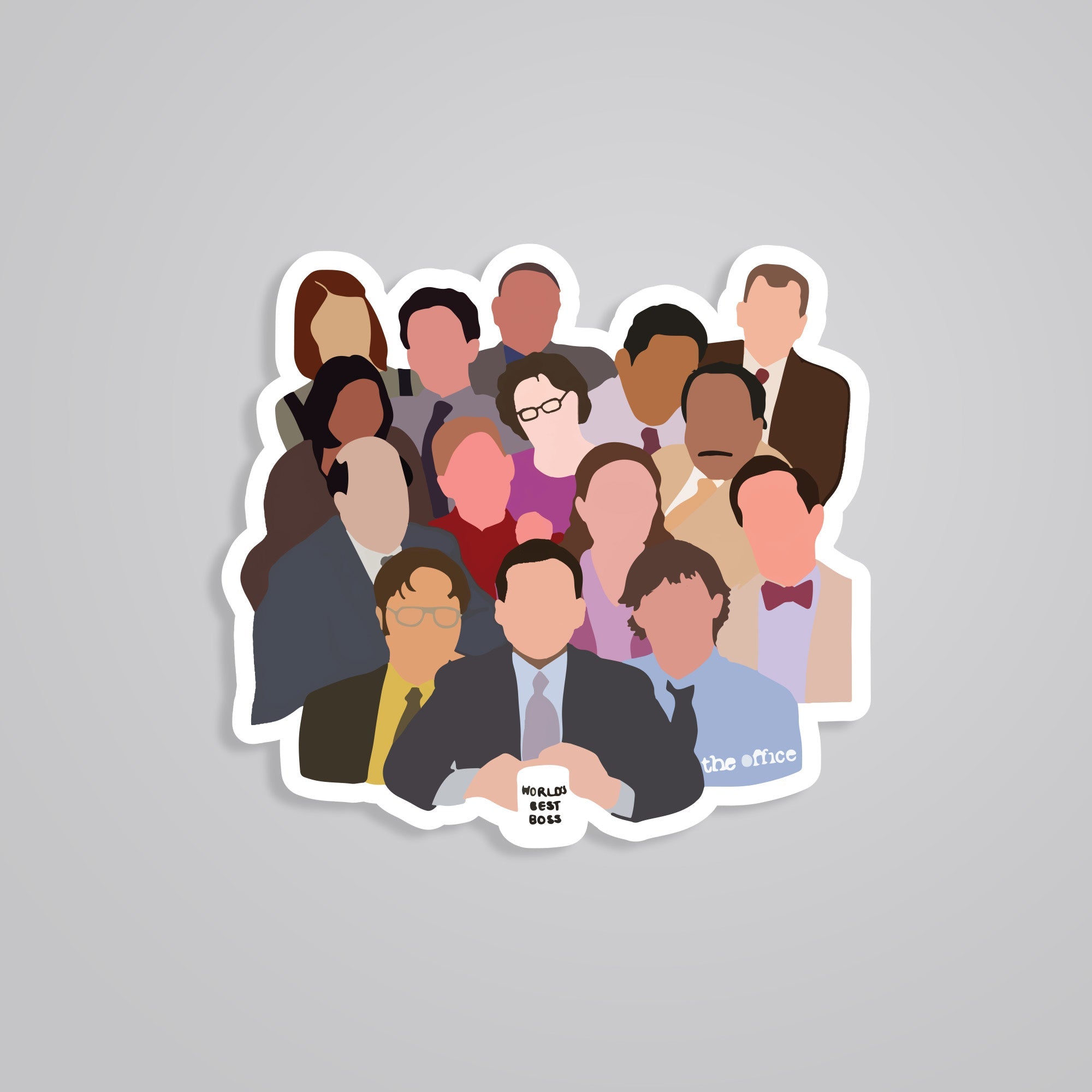 Fomo Store Stickers TV Shows Dunder Mifflin Staff