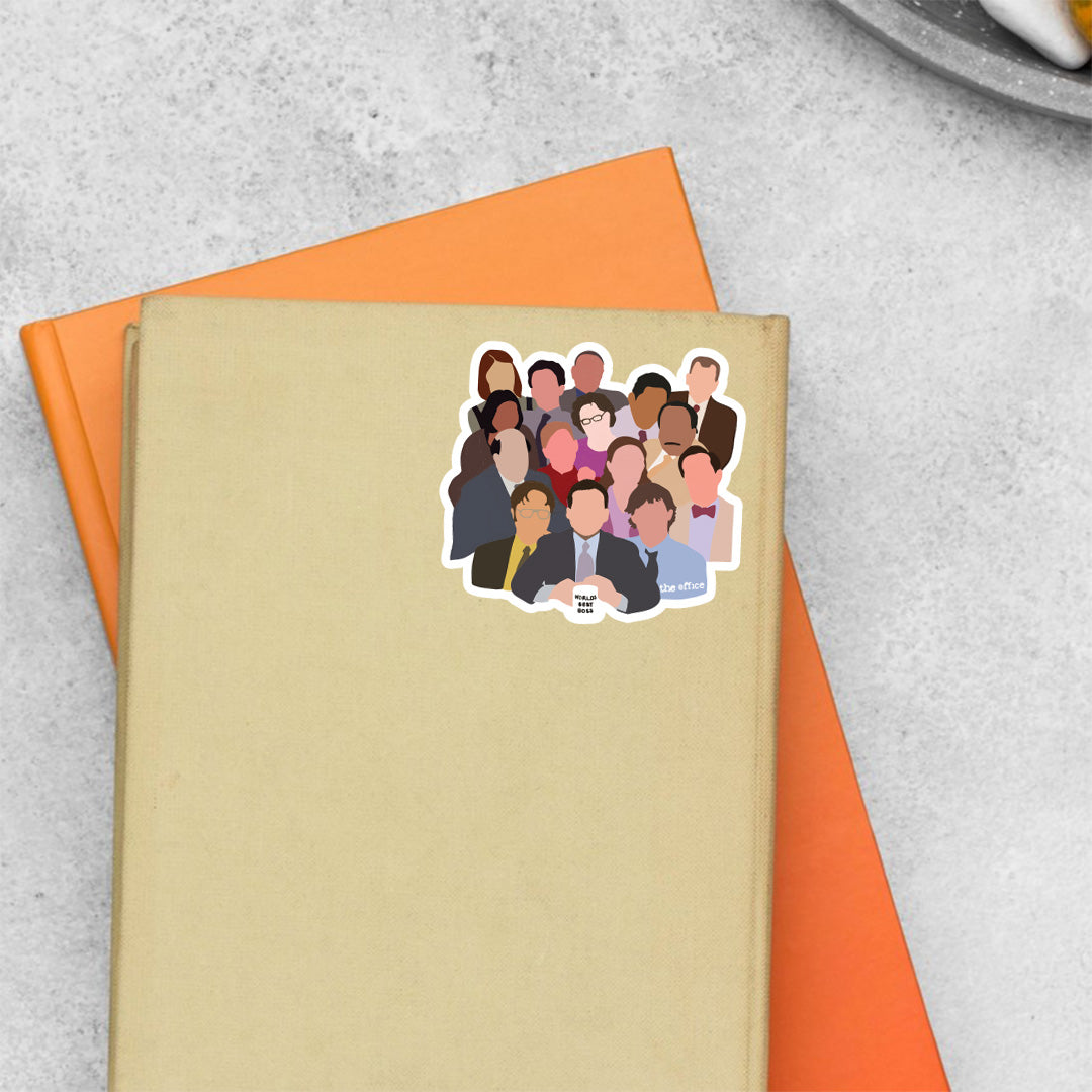 Dunder Mifflin Staff TV Shows Stickers
