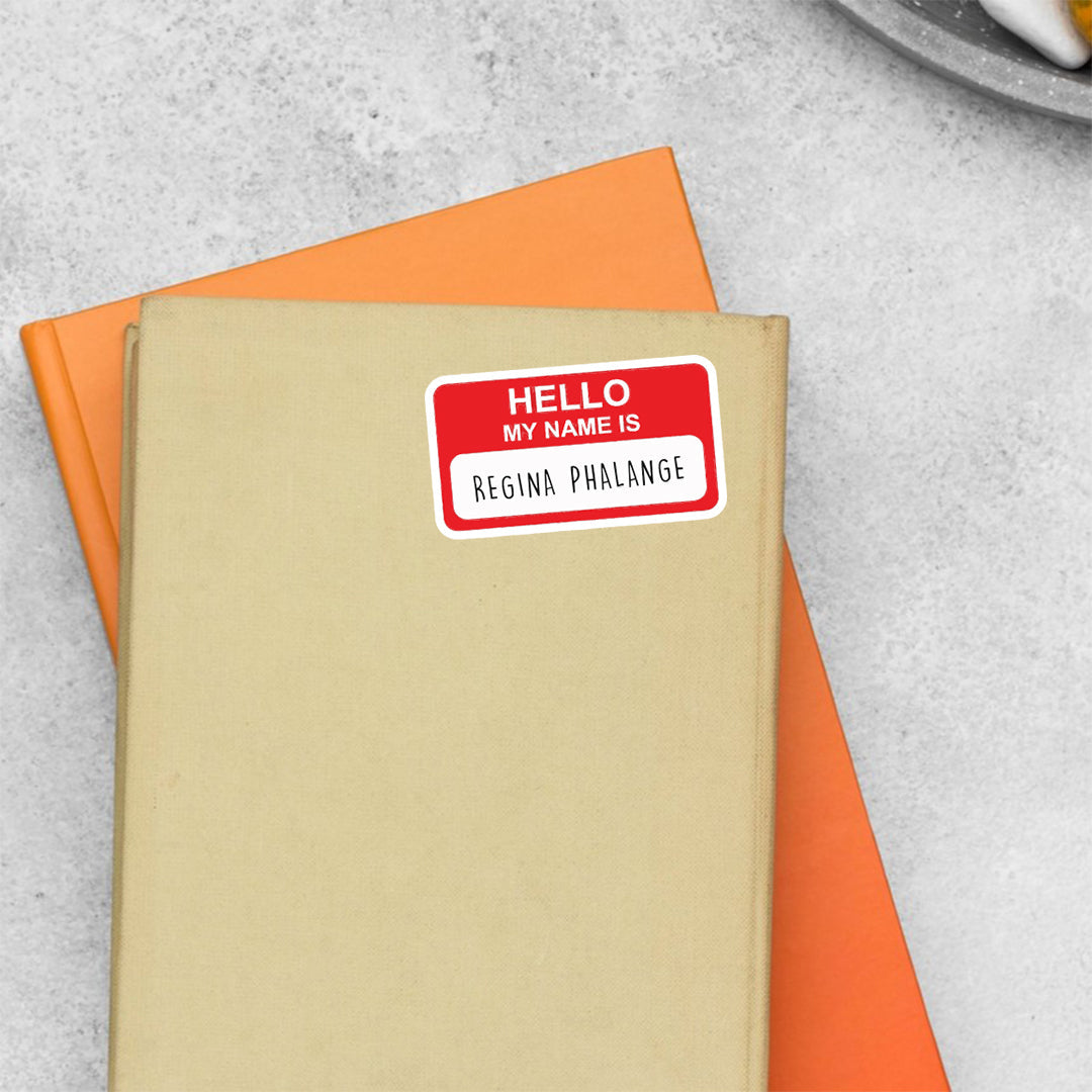 Hello My name is Regina Phalange TV Shows Stickers