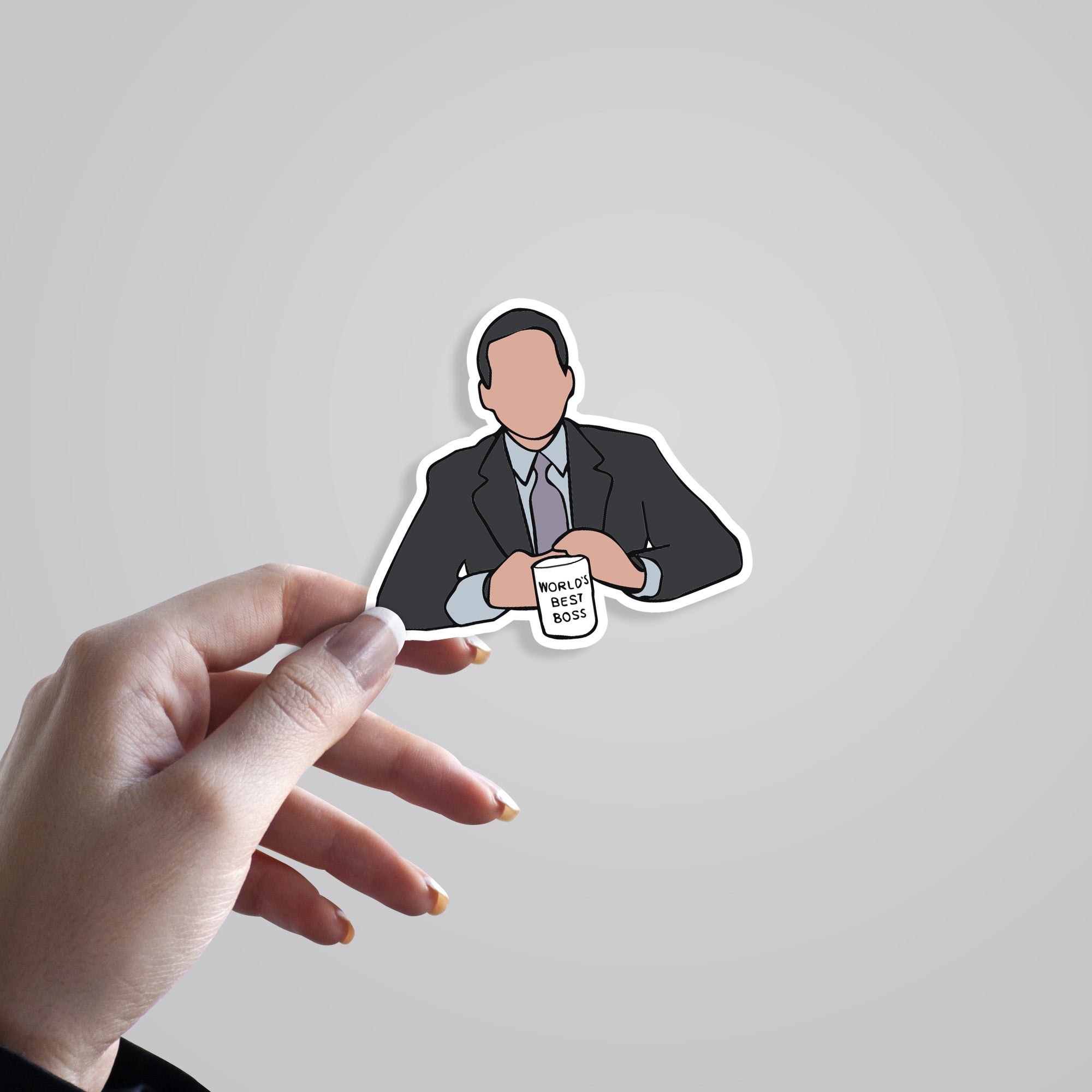 Michael Scott World's Best Boss TV Shows Stickers
