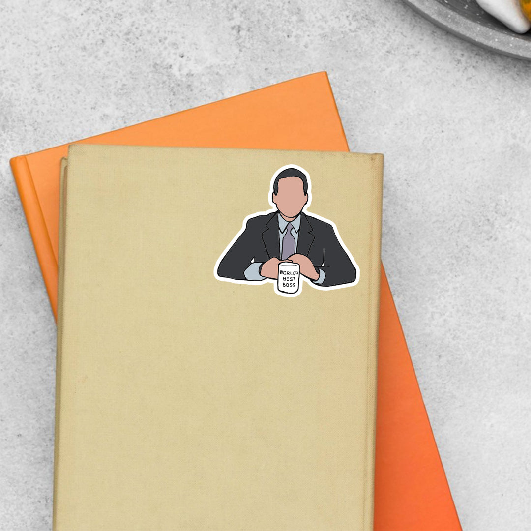 Michael Scott World's Best Boss TV Shows Stickers