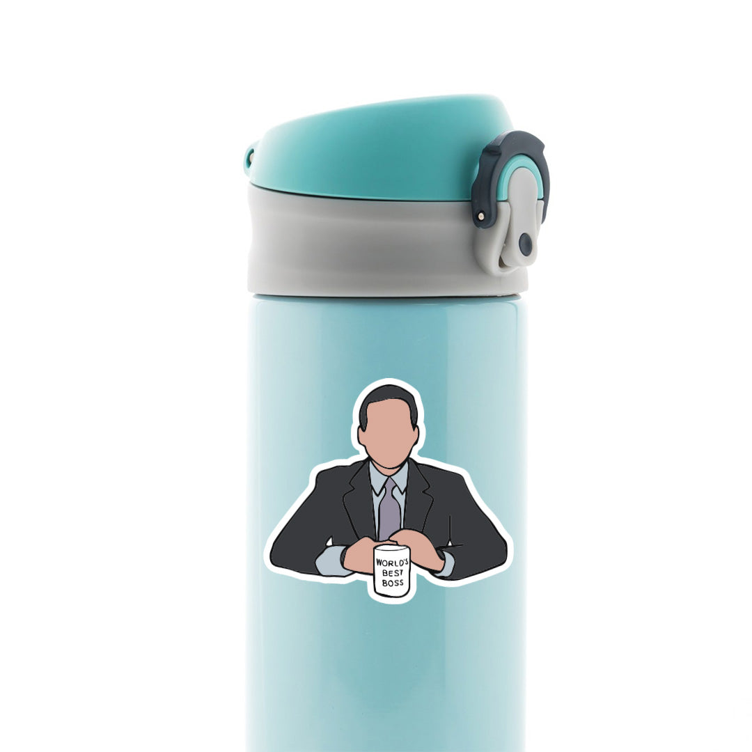 Michael Scott World's Best Boss TV Shows Stickers