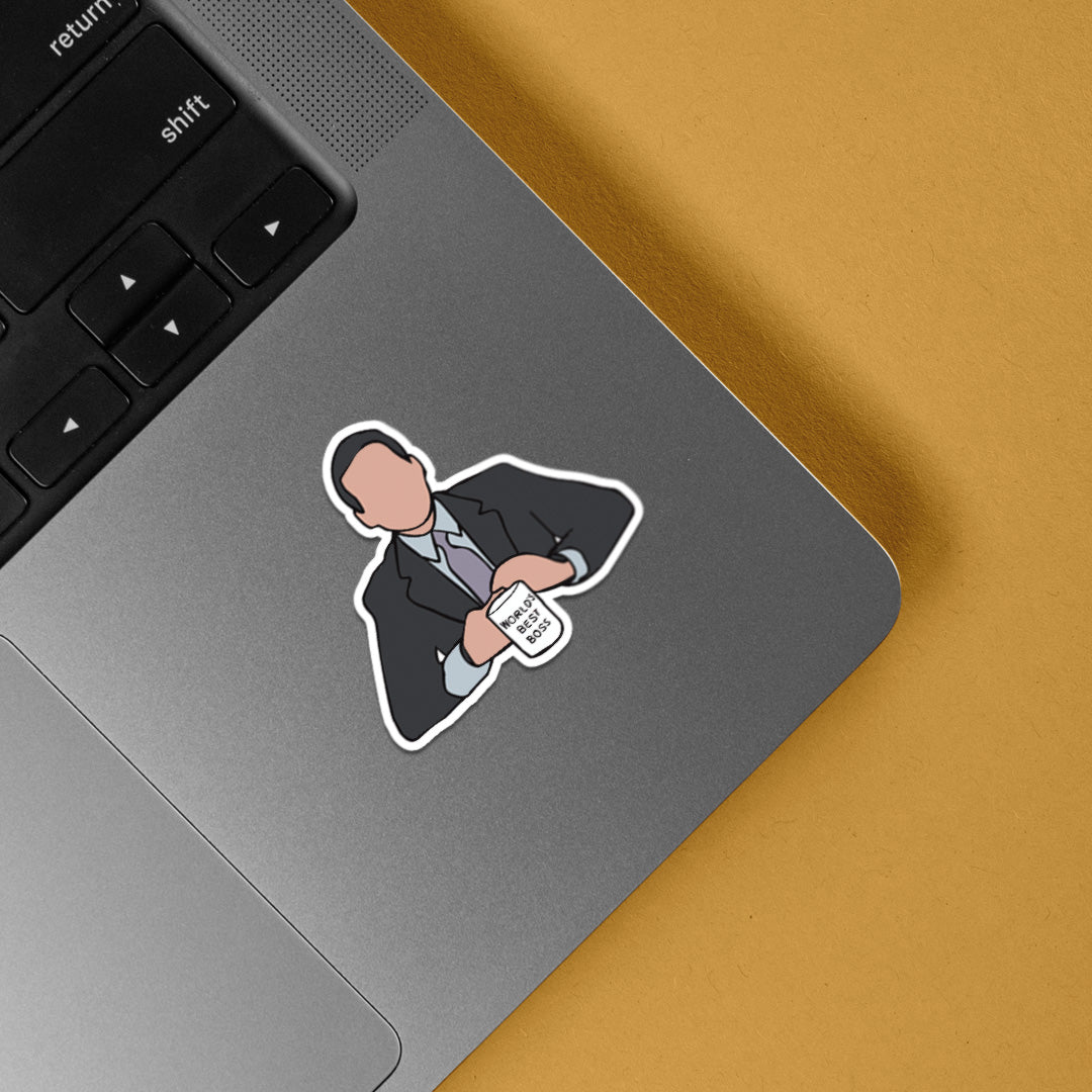 Michael Scott World's Best Boss TV Shows Stickers