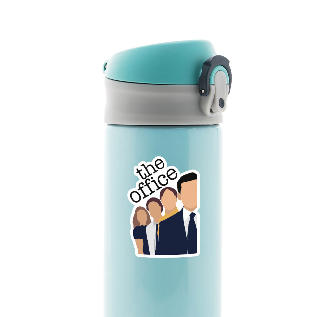 Pam Jim Dwight Scott TV Shows Stickers